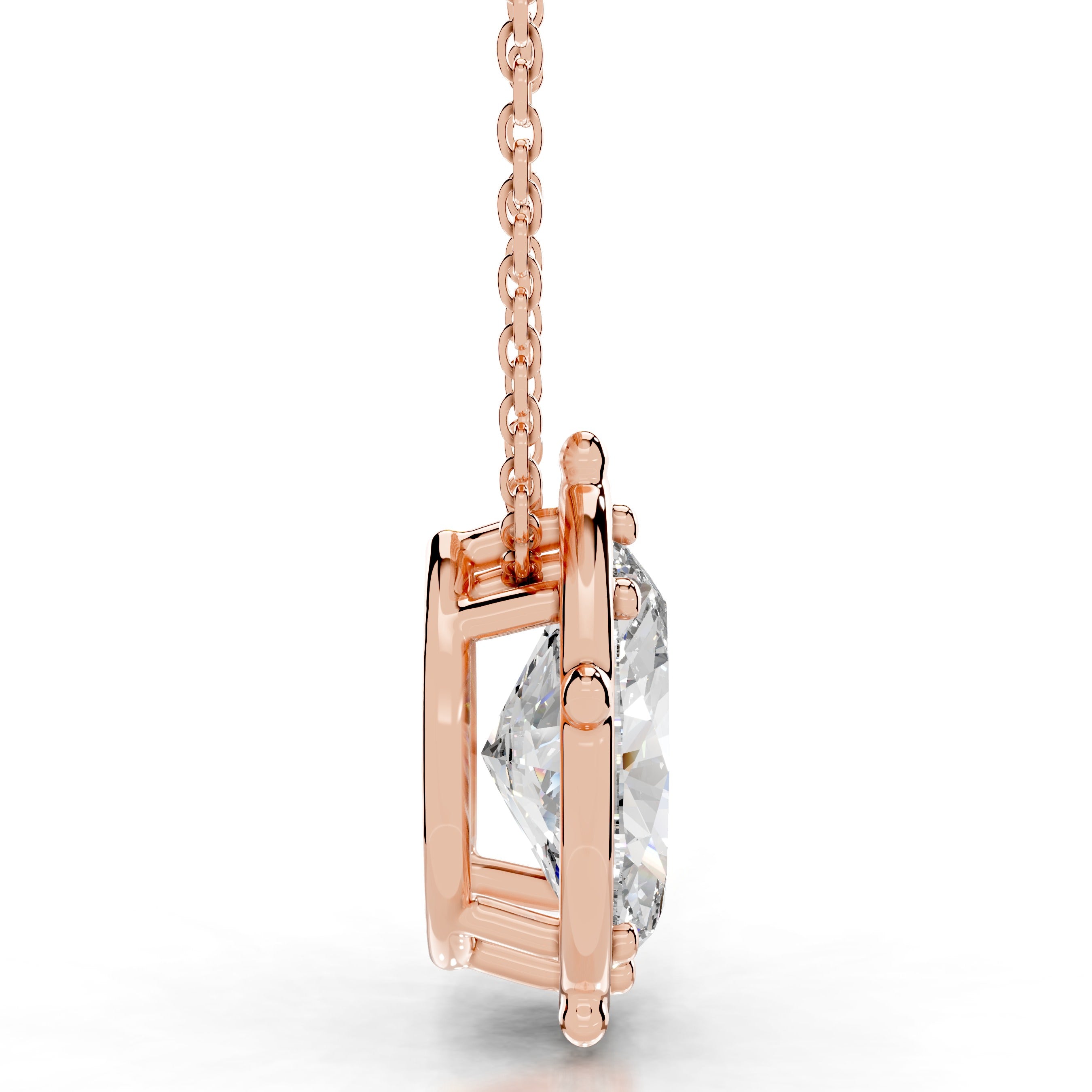 Rooted in Love Lab Grown Diamond Necklace - 14K Rose Gold