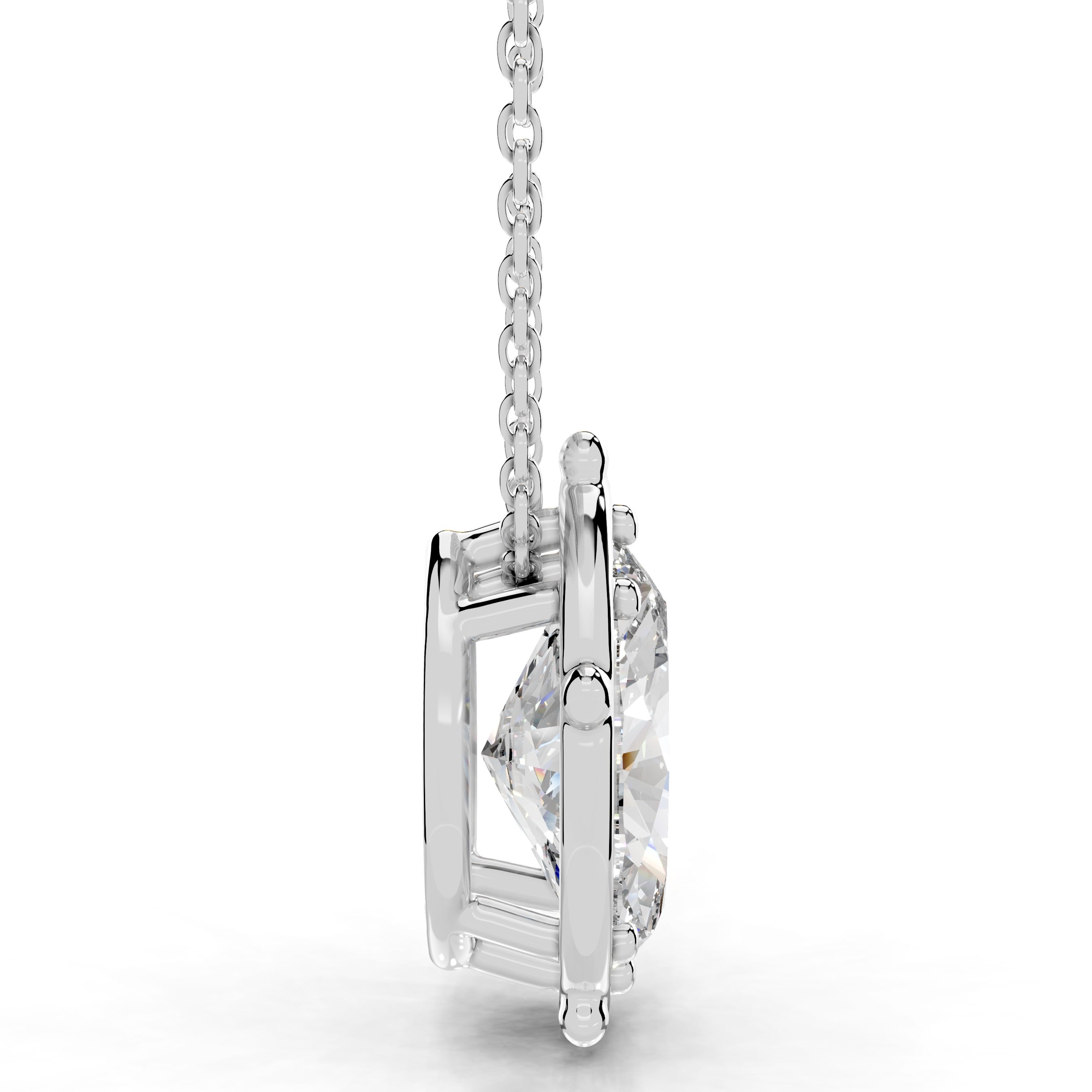 Rooted in Love Lab Grown Diamond Necklace - 14K White Gold