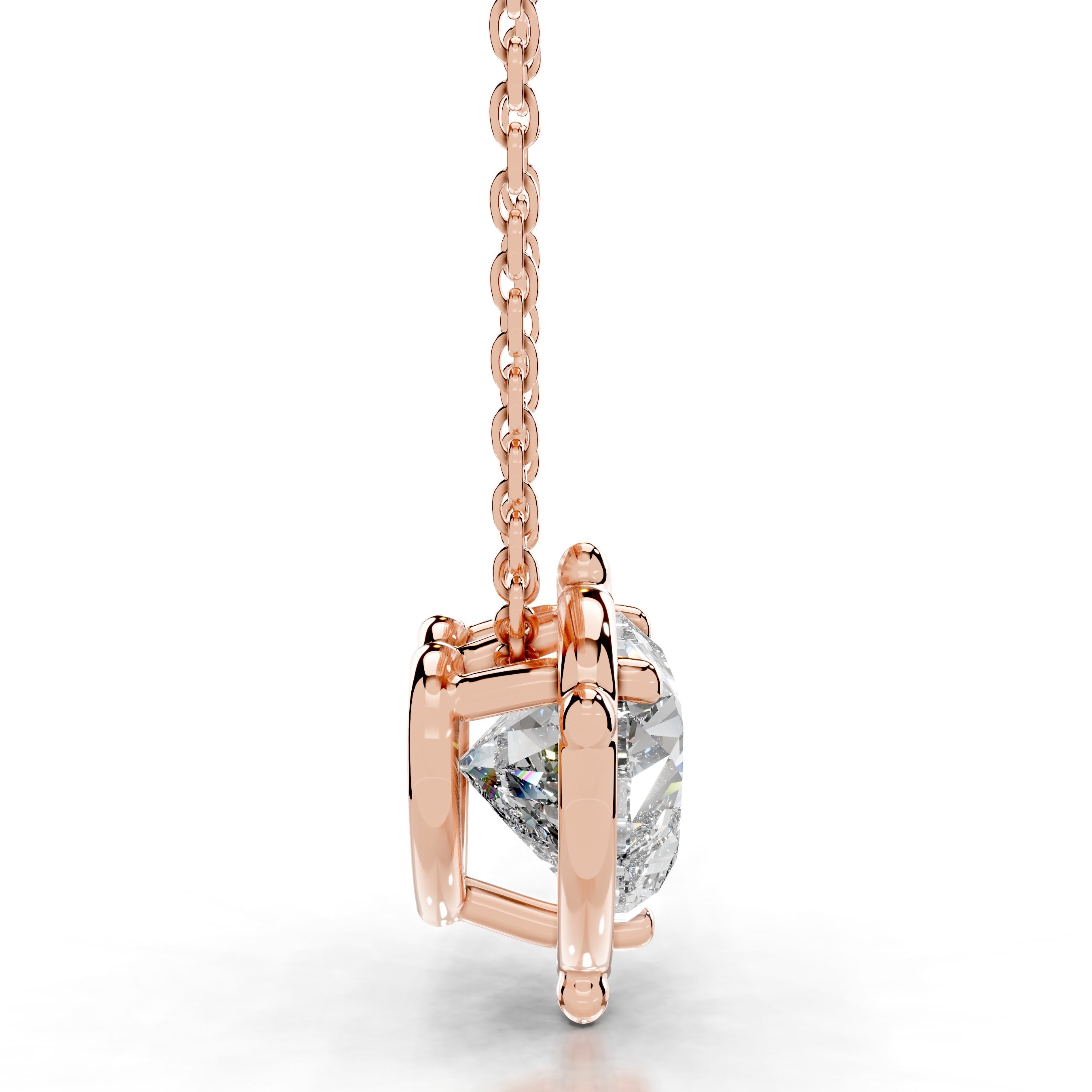 Rooted in Love Lab Grown Diamond Necklace - 14K Rose Gold