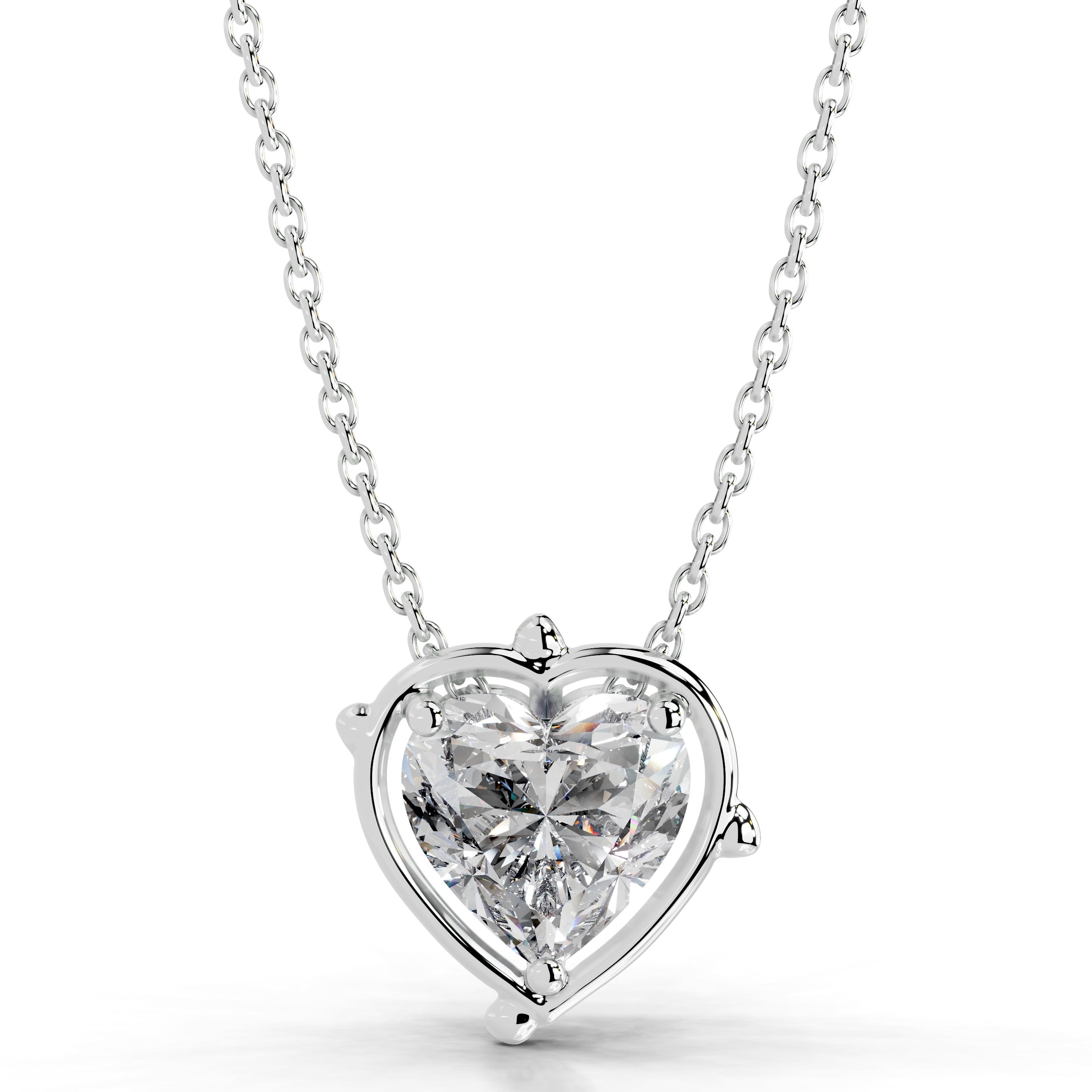 Rooted in Love Lab Grown Diamond Necklace - 14K White Gold