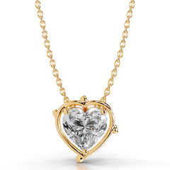 Rooted in Love Heart Lab Grown Diamond Necklace - 18K Yellow Gold