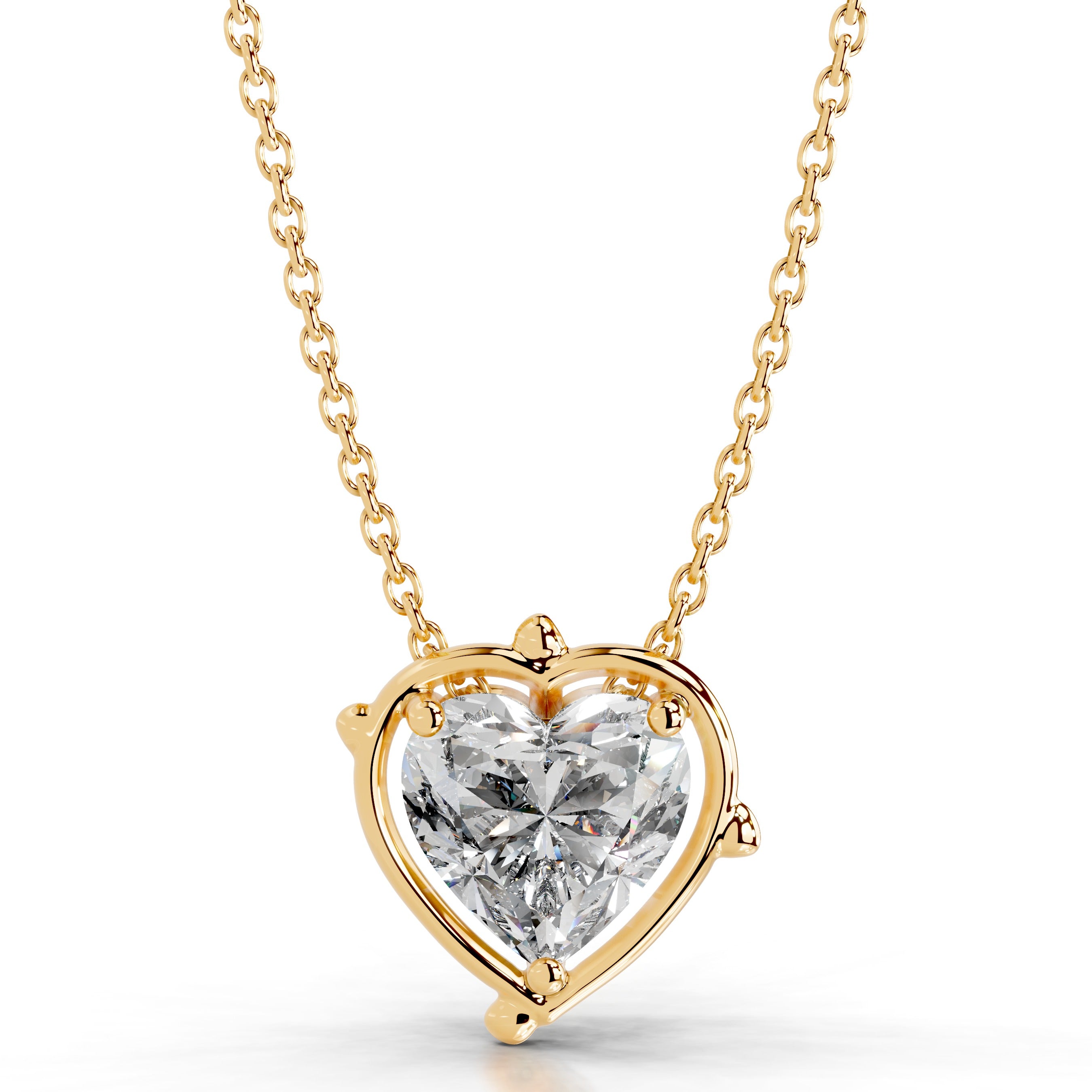 Rooted in Love Lab Grown Diamond Necklace - 18K Yellow Gold