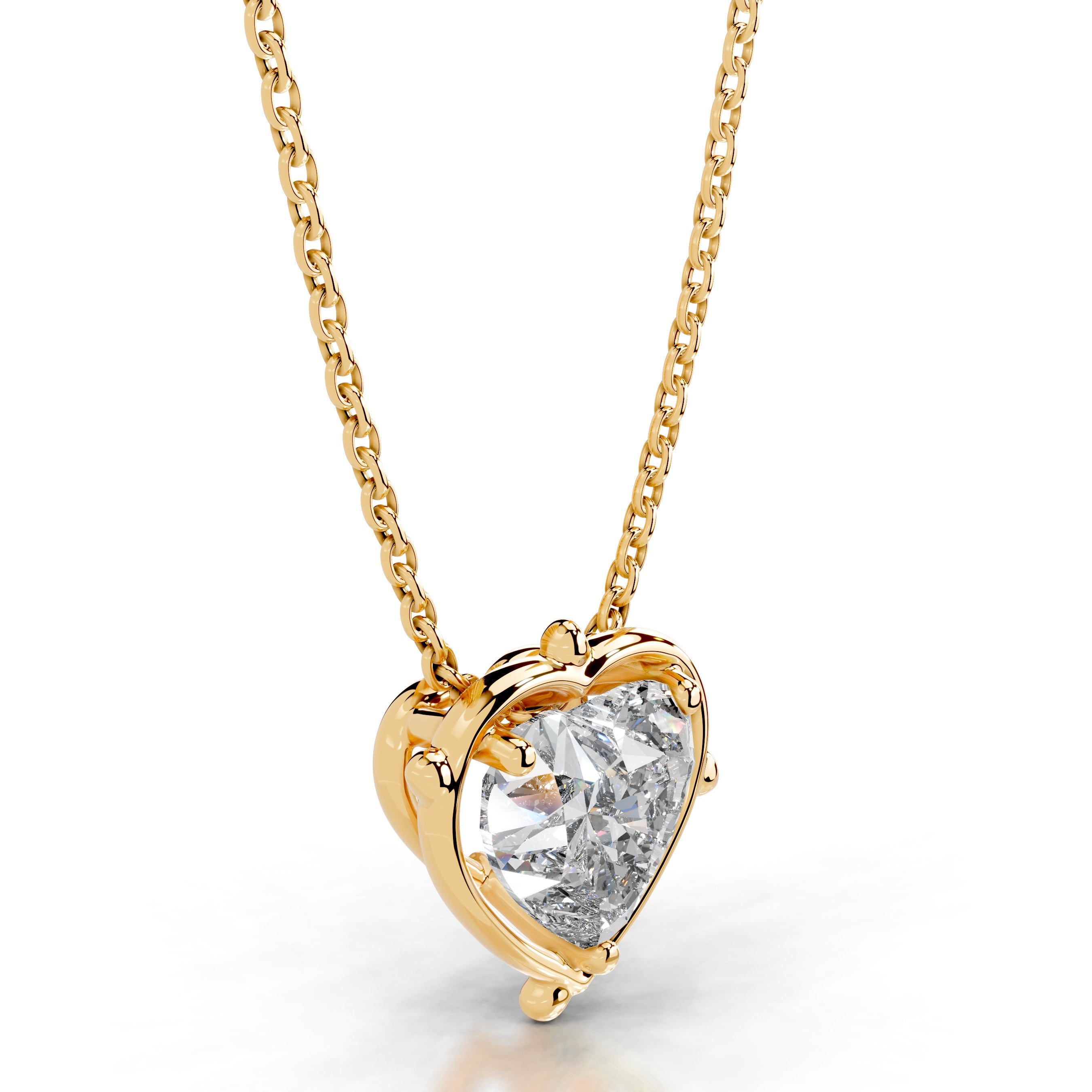 Rooted in Love Lab Grown Diamond Necklace - 18K Yellow Gold