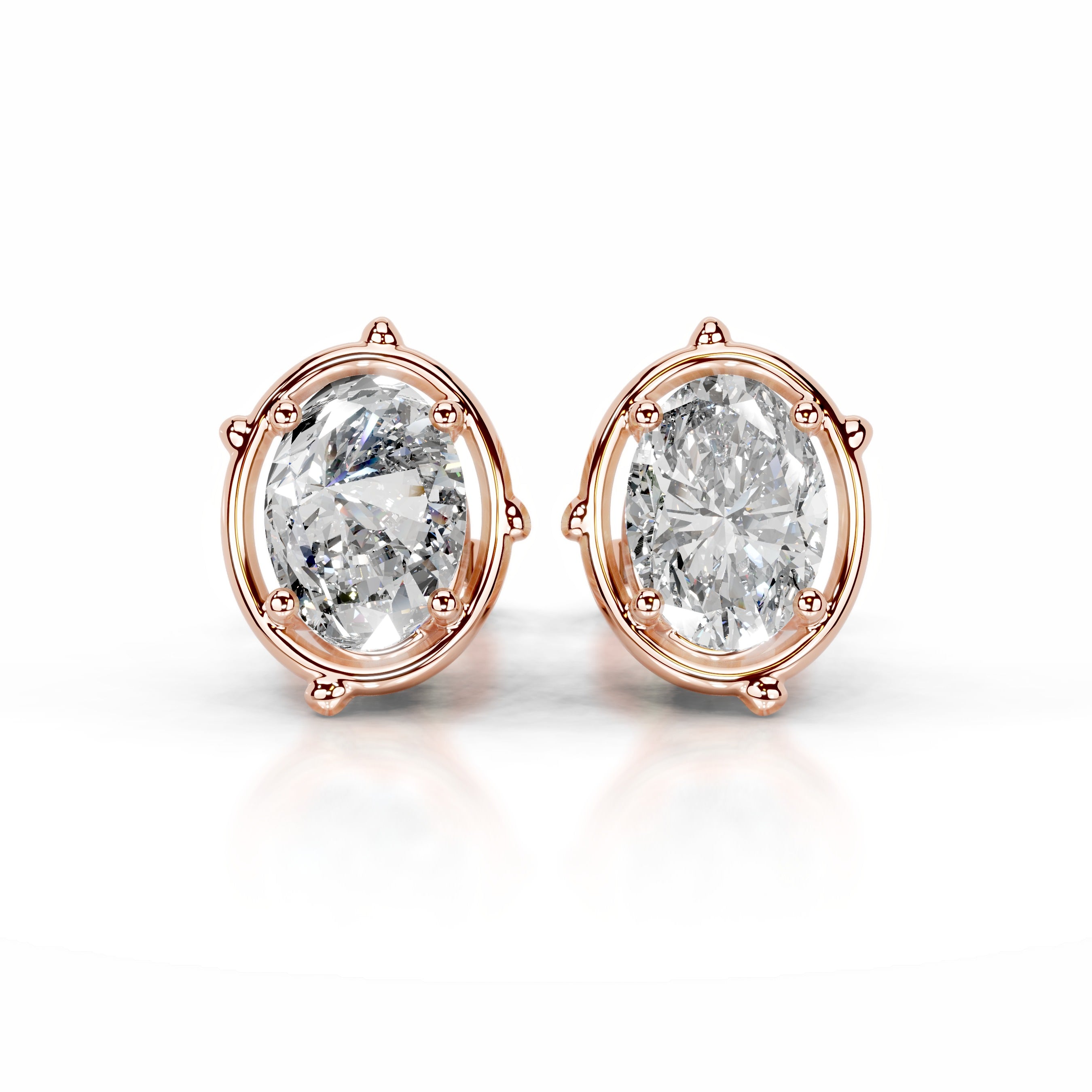 Rooted in Love Lab Grown Diamond Earrings - 14K Rose Gold