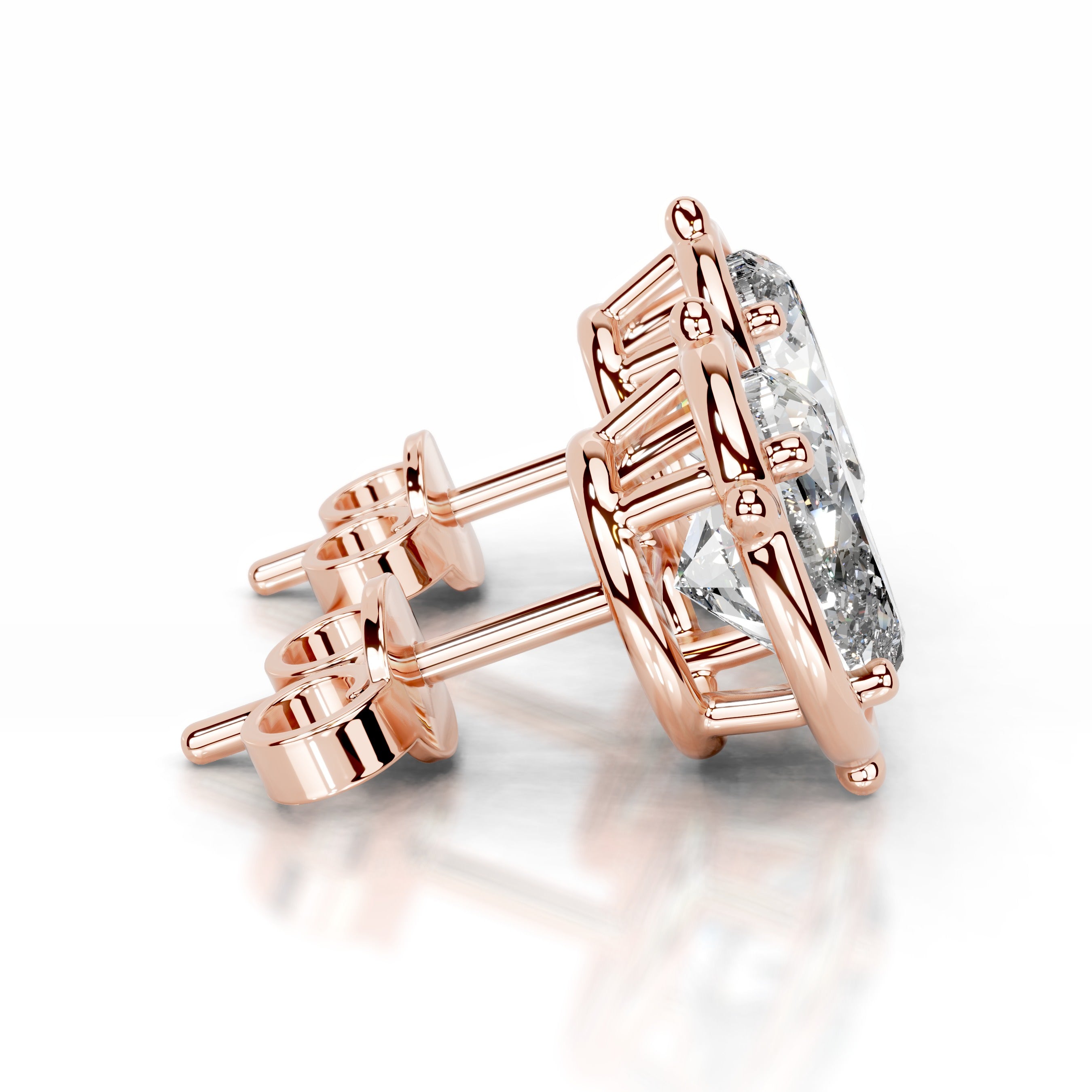 Rooted in Love Lab Grown Diamond Earrings - 14K Rose Gold