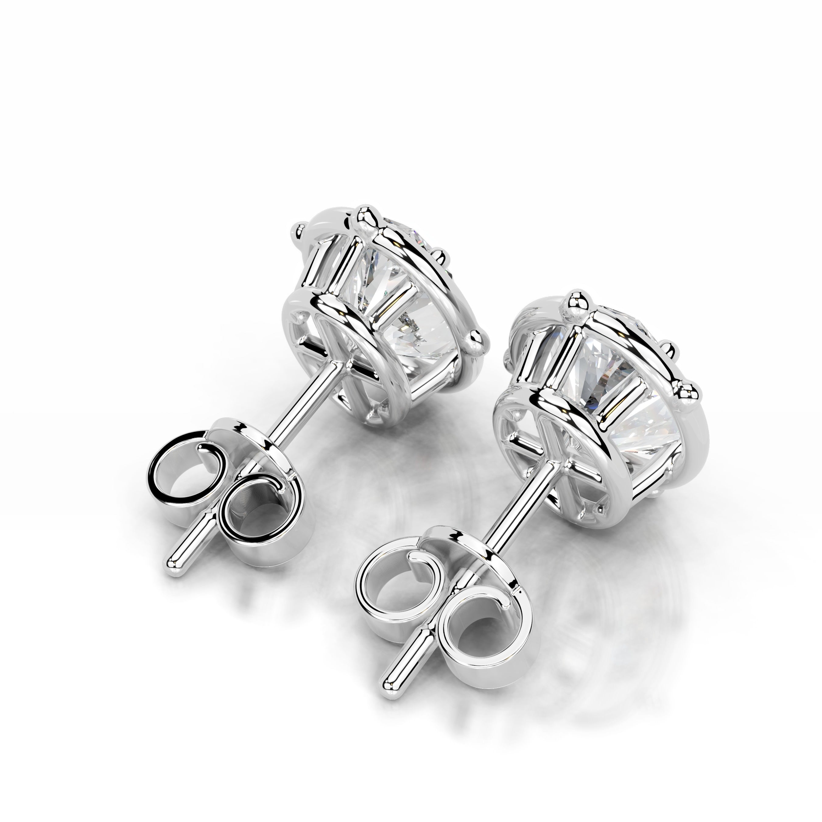 Rooted in Love Lab Grown Diamond Earrings - 14K White Gold