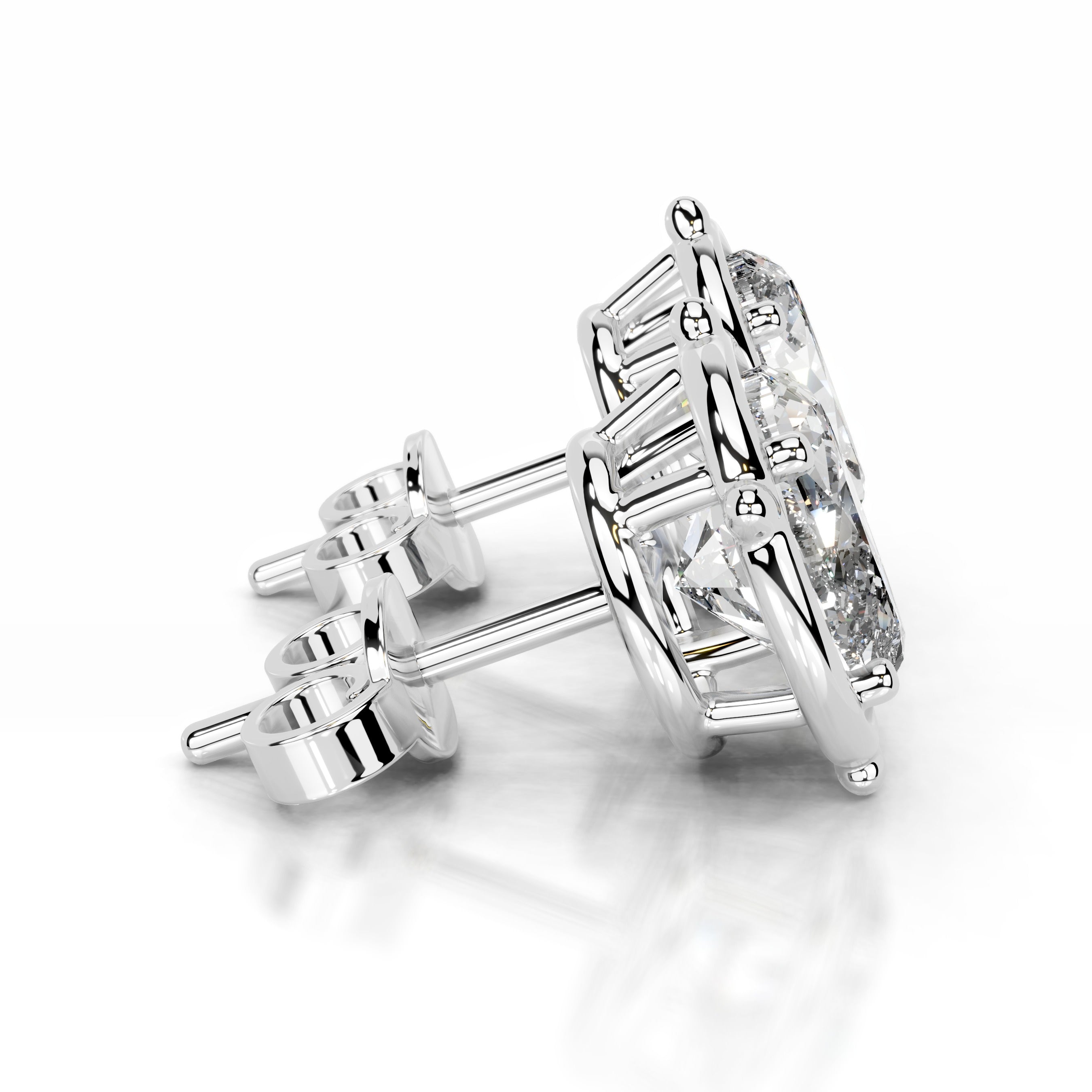 Rooted in Love Lab Grown Diamond Earrings - 14K White Gold