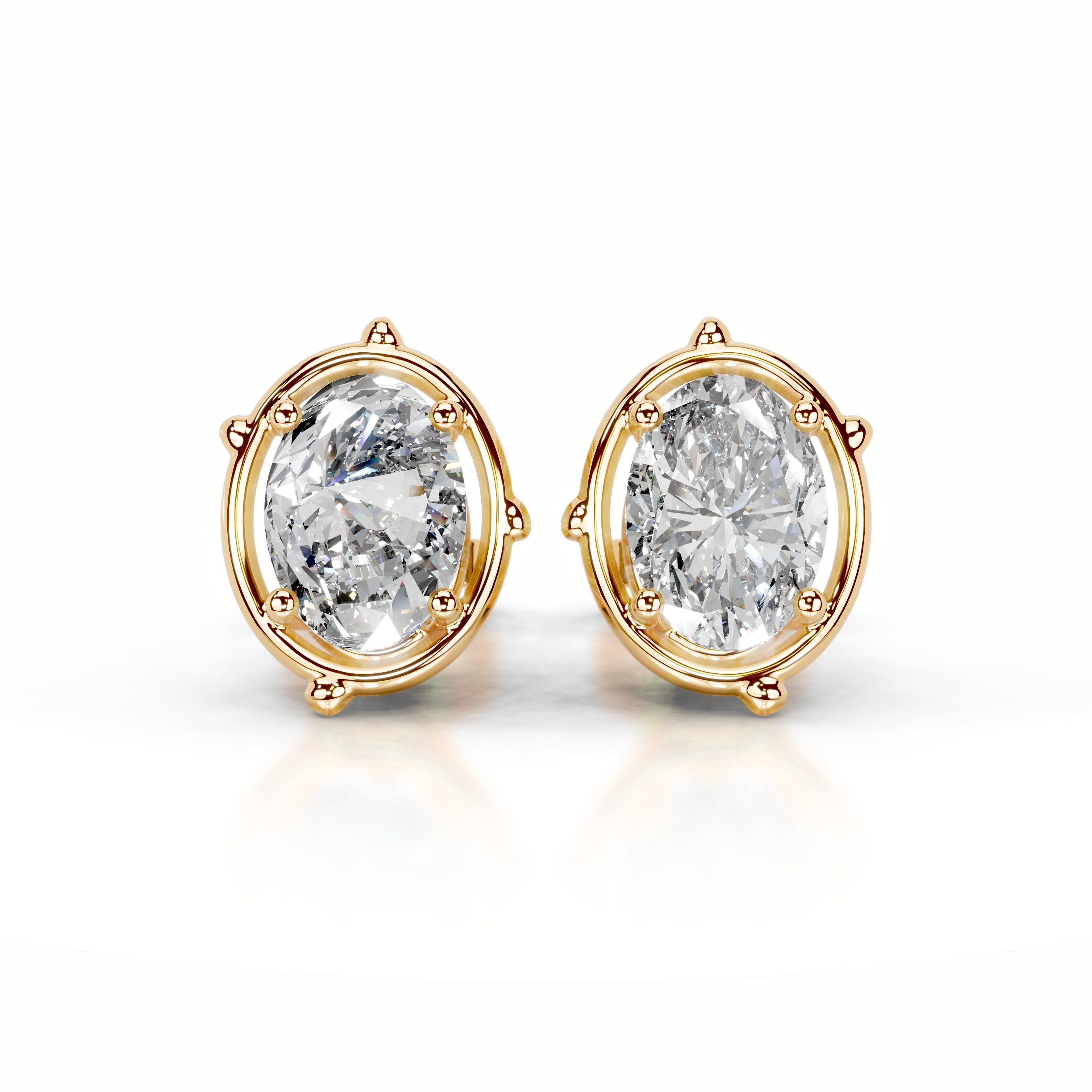 Rooted in Love Lab Grown Diamond Earrings - 18K Yellow Gold