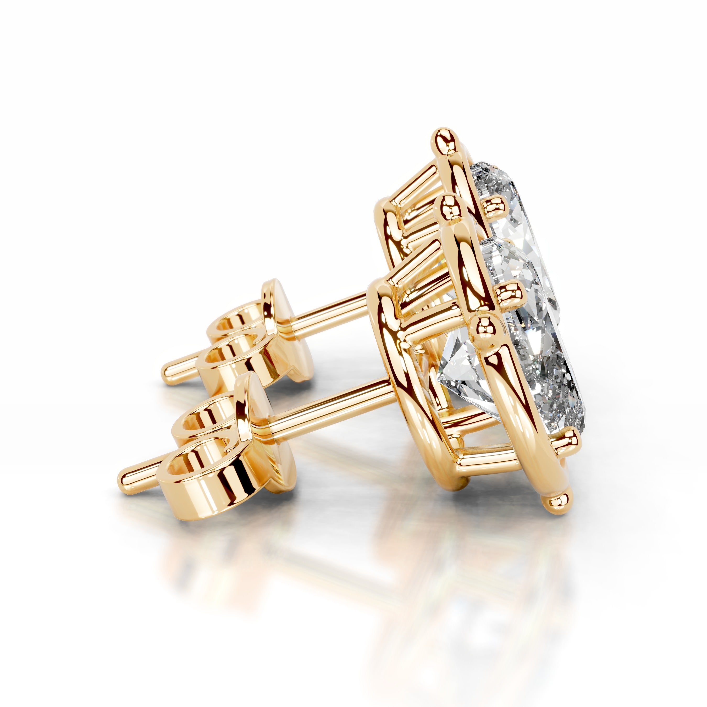 Rooted in Love Lab Grown Diamond Earrings - 18K Yellow Gold