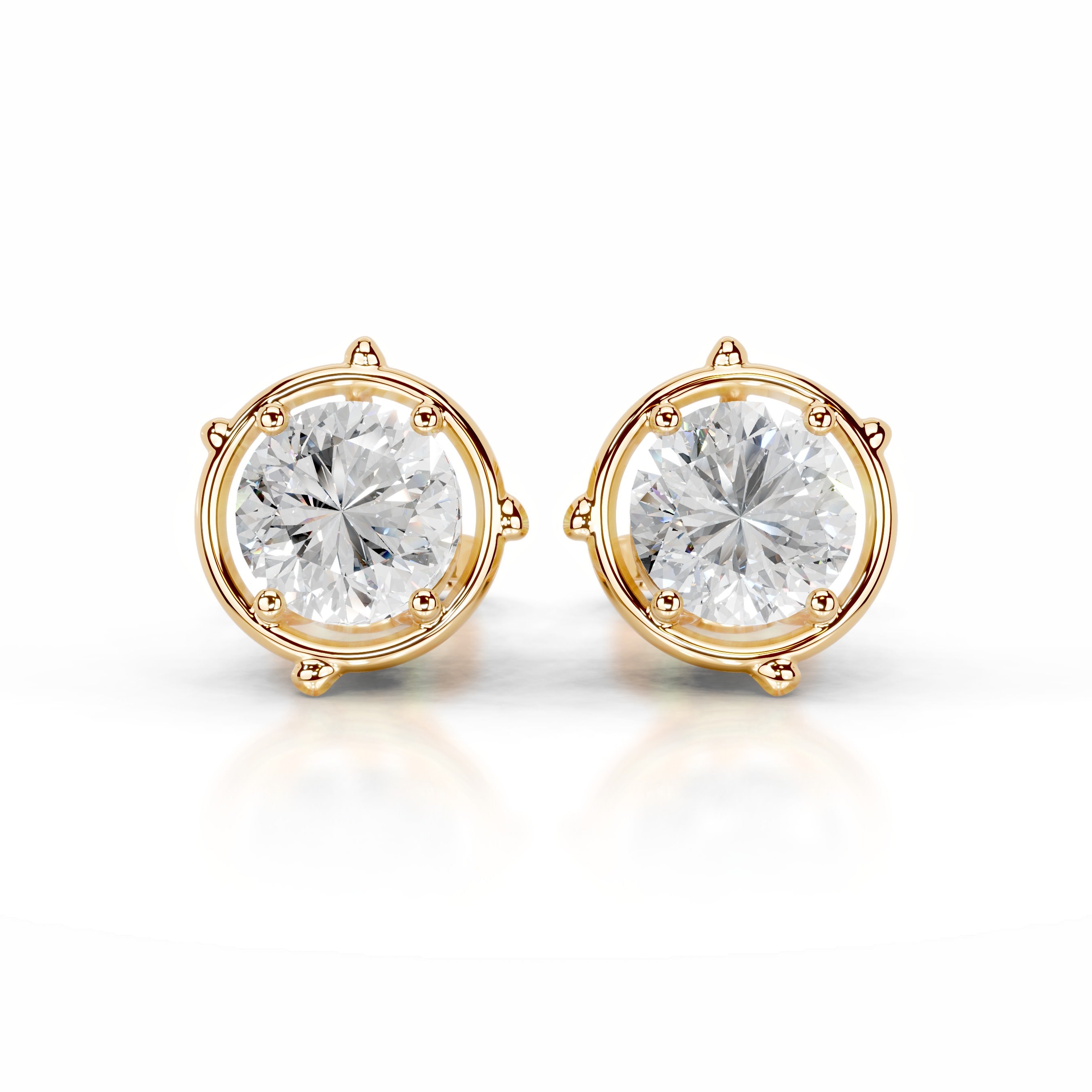 Rooted in Love Lab Grown Diamond Earrings - 18K Yellow Gold