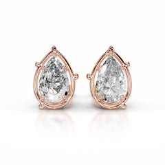 Rooted in Love Lab Grown Diamond Earrings - 14K Rose Gold