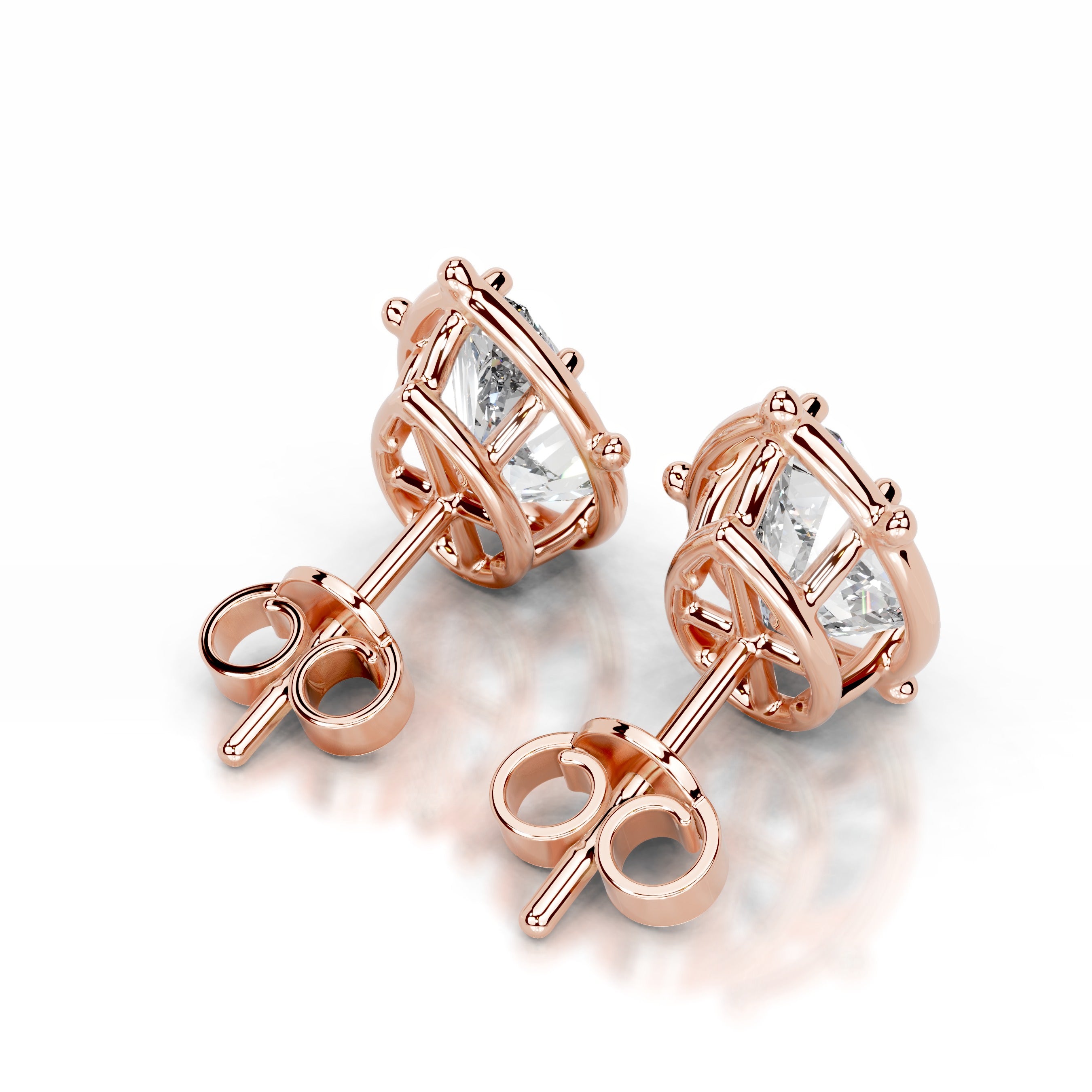 Rooted in Love Lab Grown Diamond Earrings - 14K Rose Gold