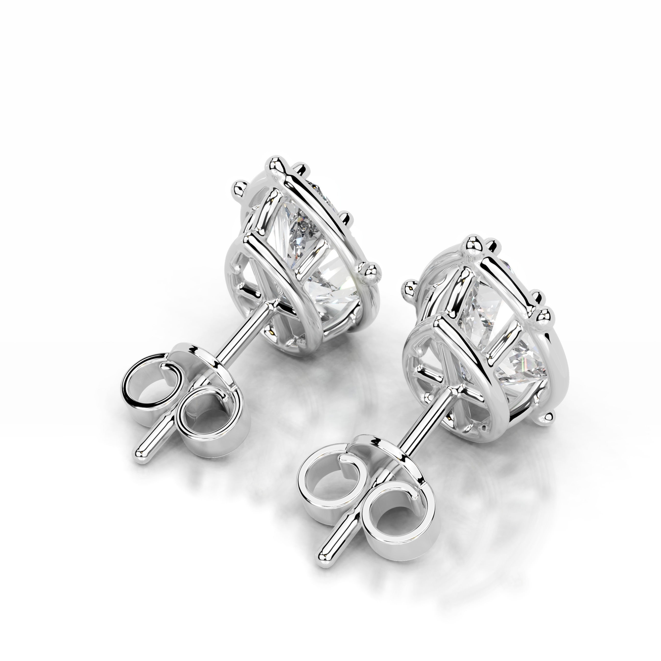 Rooted in Love Lab Grown Diamond Earrings - 14K White Gold