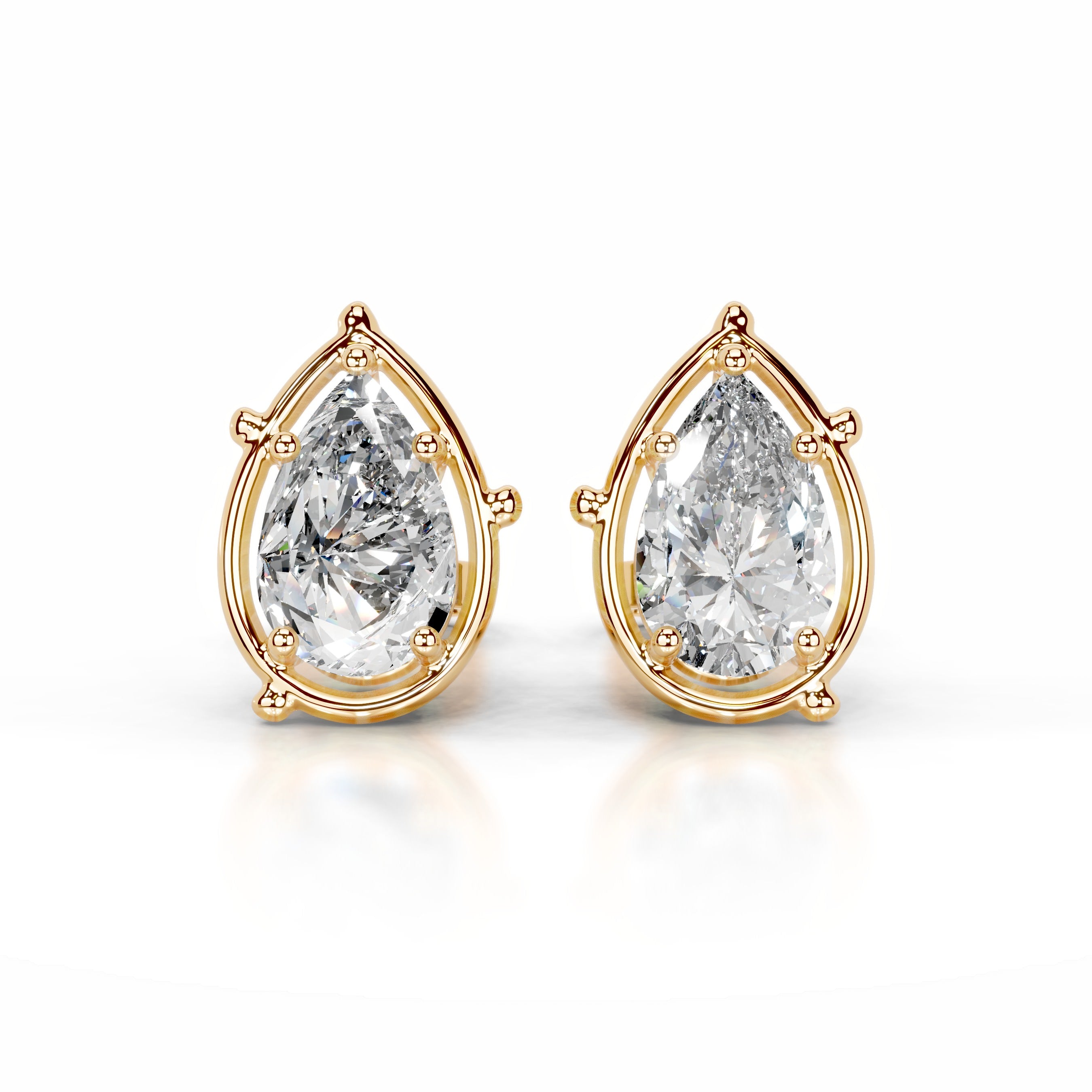 Rooted in Love Lab Grown Diamond Earrings - 18K Yellow Gold