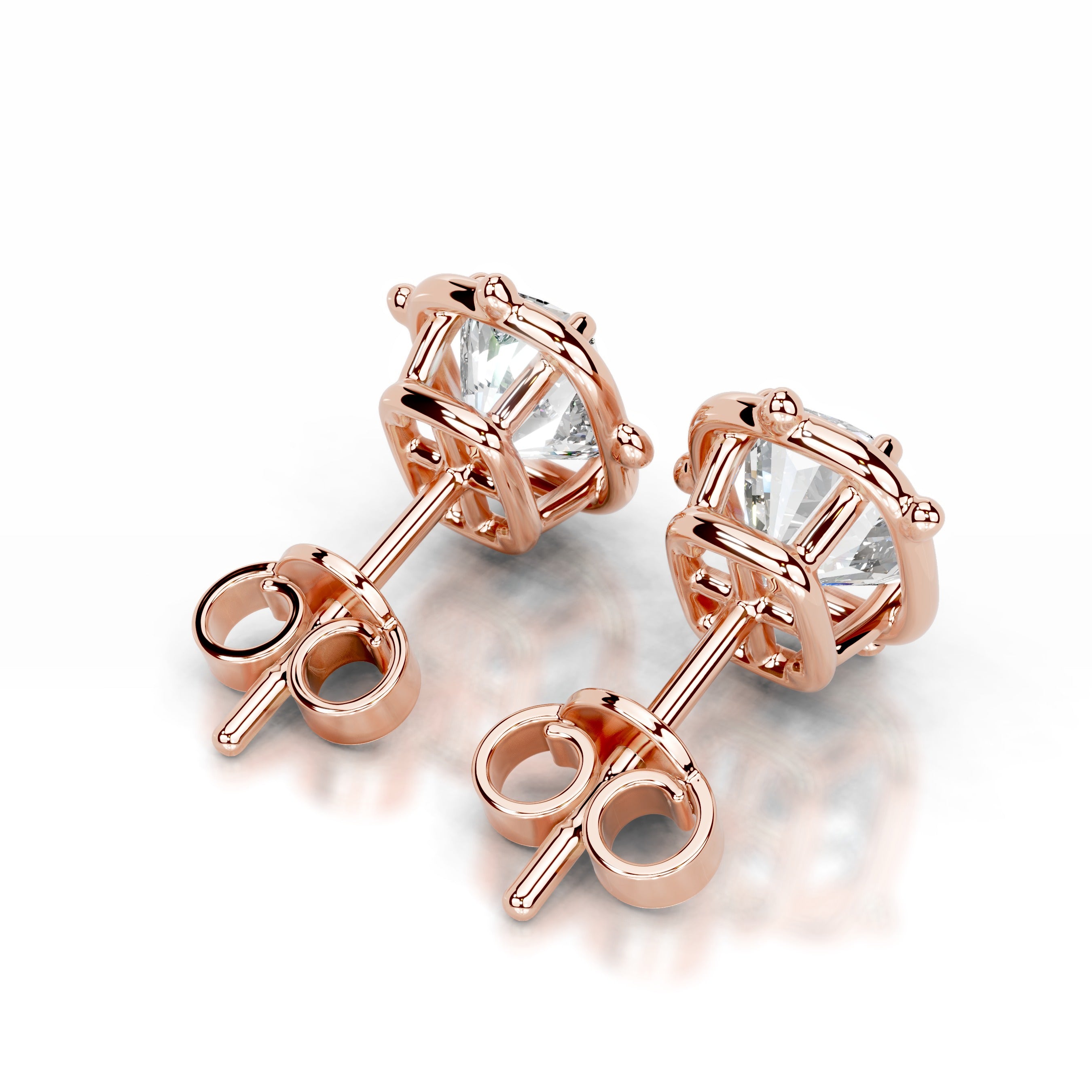 Rooted in Love Lab Grown Diamond Earrings - 14K Rose Gold