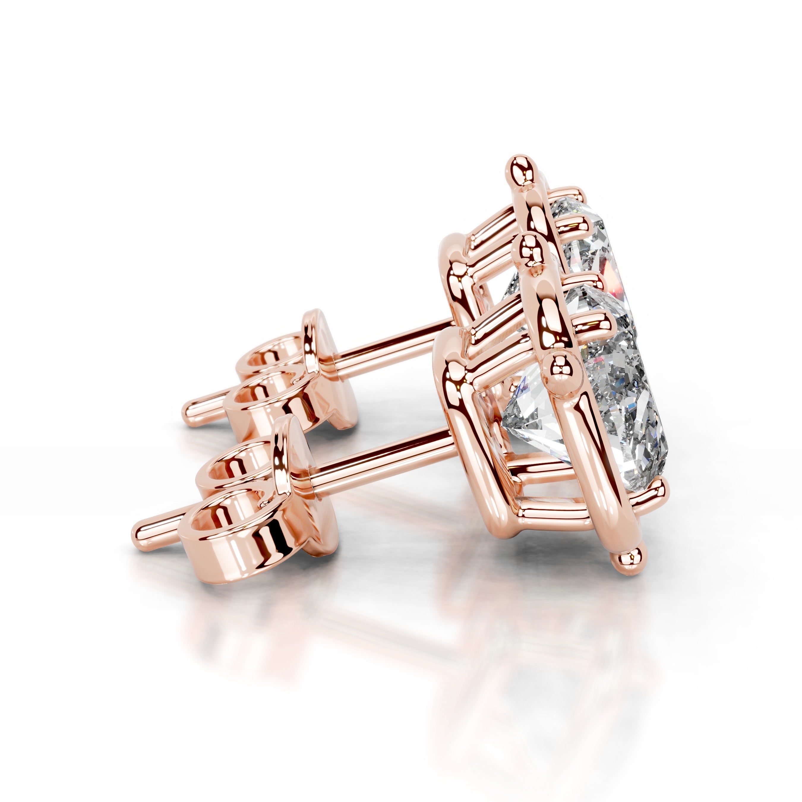 Rooted in Love Lab Grown Diamond Earrings - 14K Rose Gold