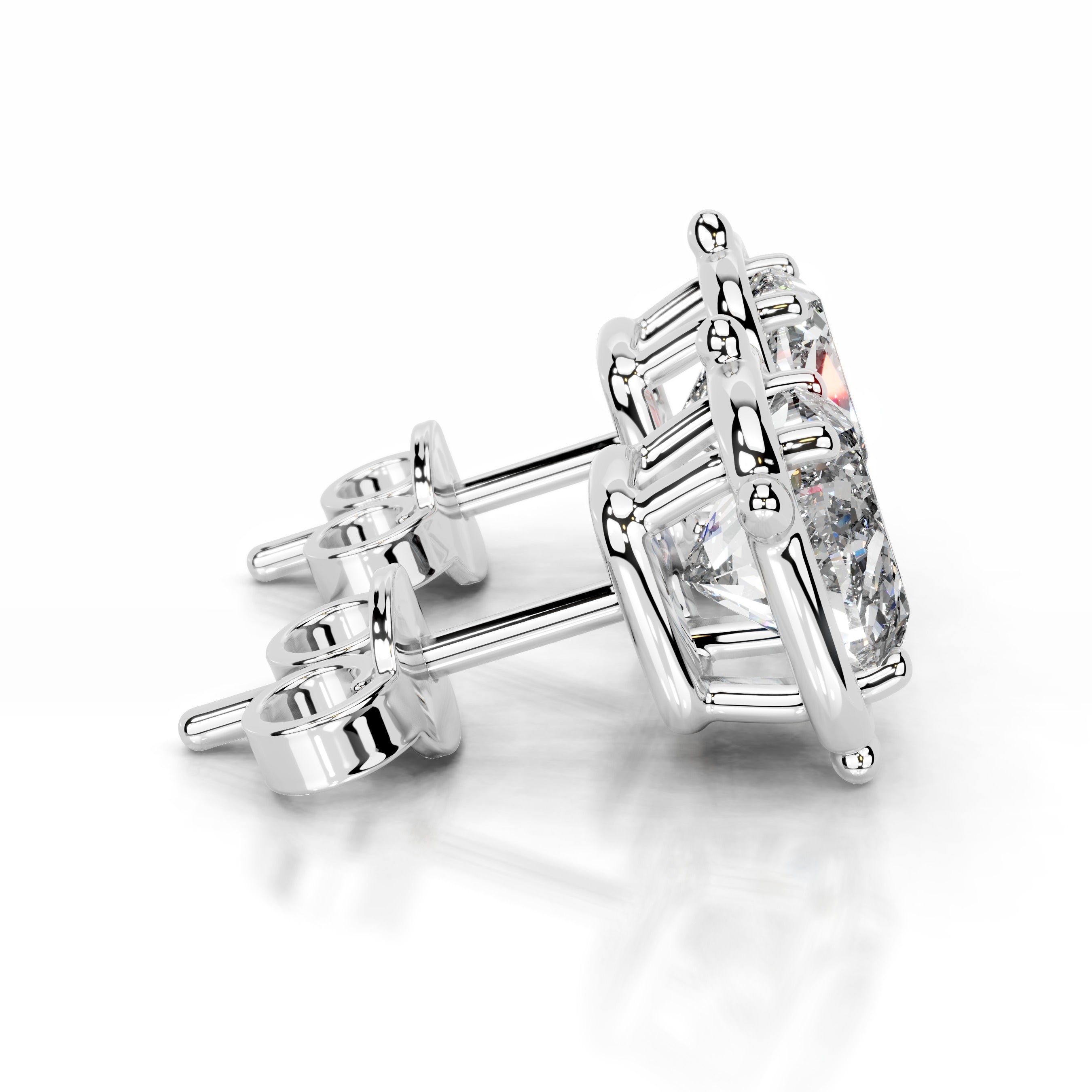 Rooted in Love Lab Grown Diamond Earrings - 14K White Gold