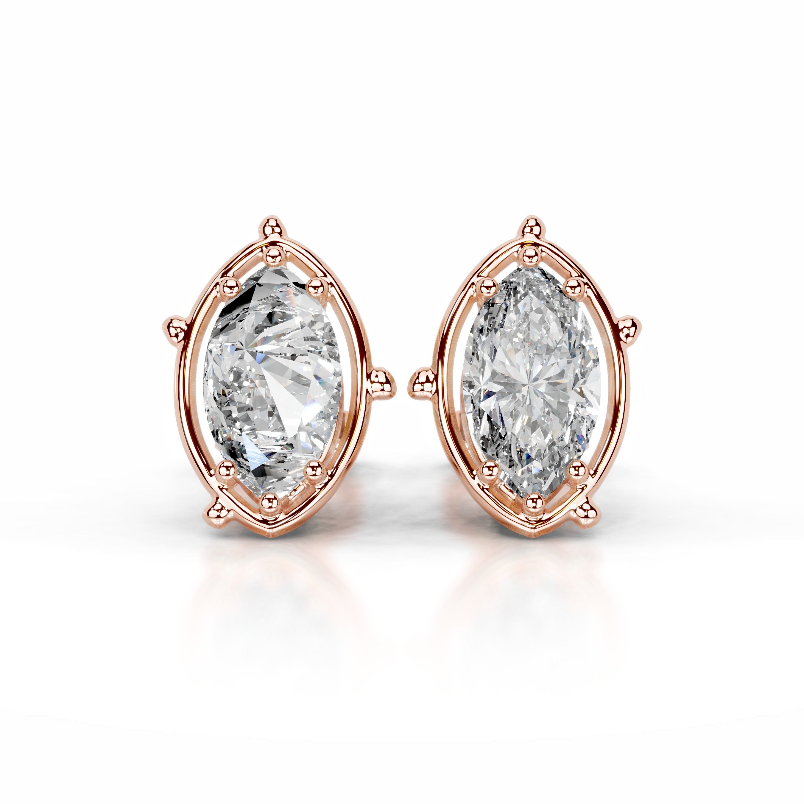 Rooted in Love Lab Grown Diamond Earrings - 14K Rose Gold