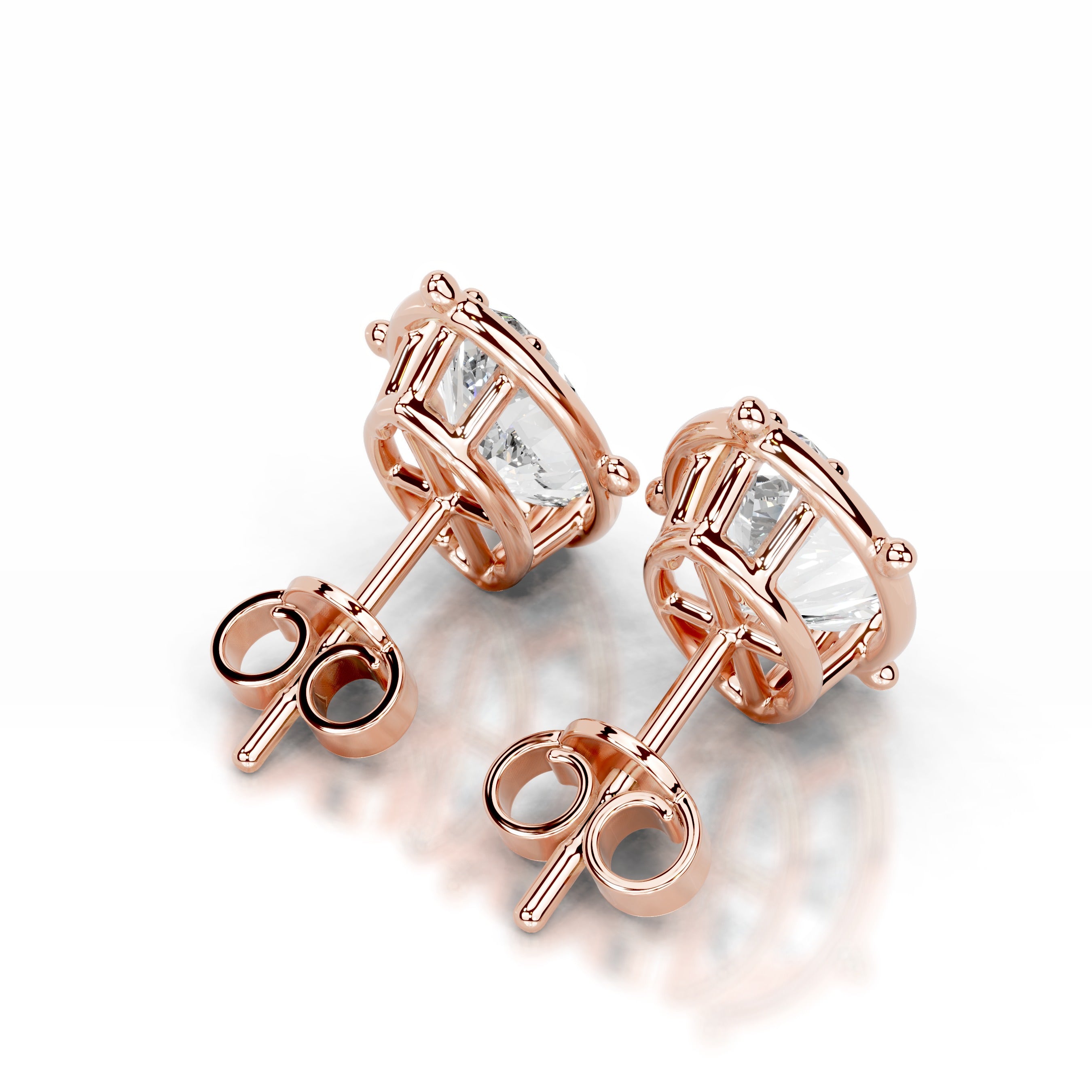 Rooted in Love Lab Grown Diamond Earrings - 14K Rose Gold