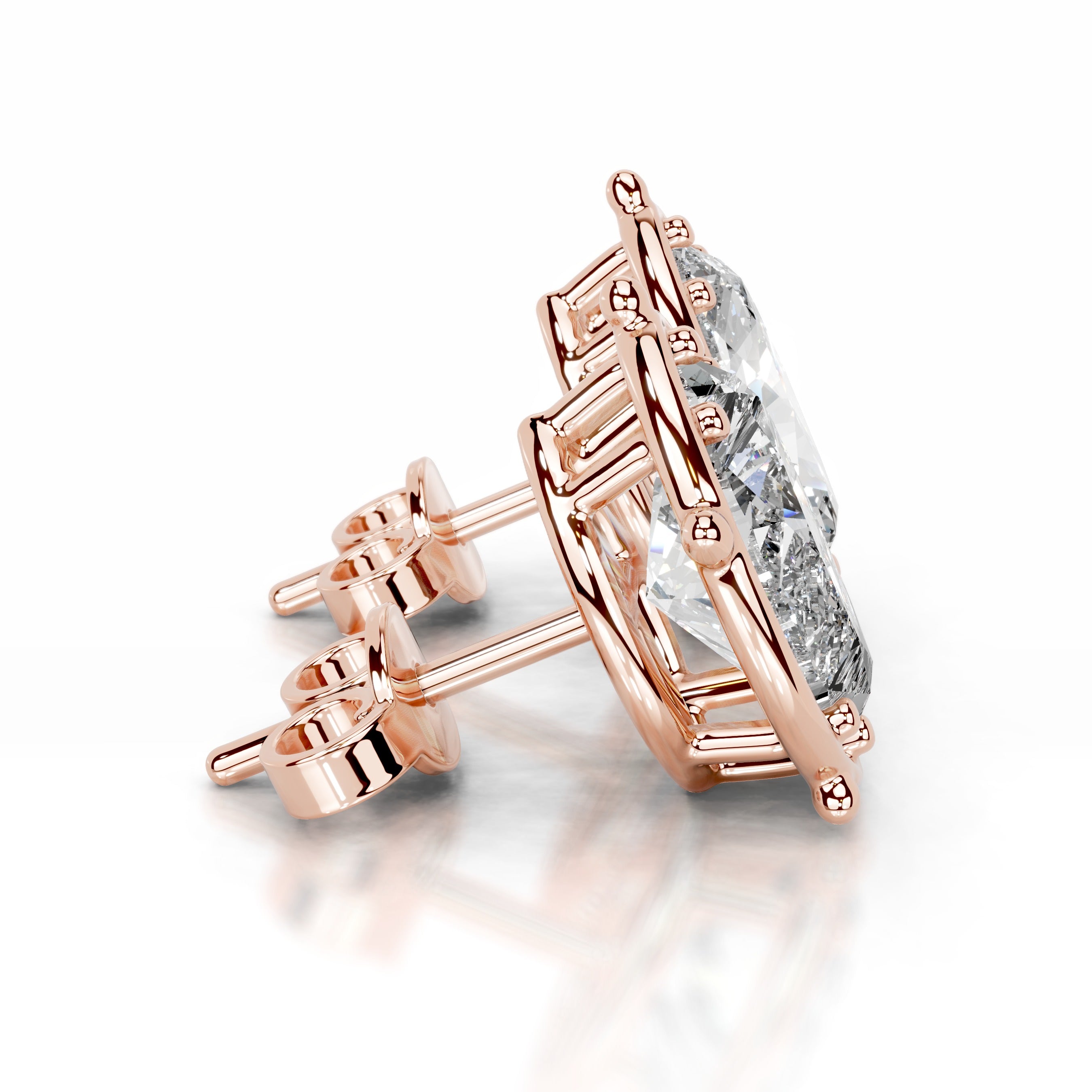 Rooted in Love Lab Grown Diamond Earrings - 14K Rose Gold