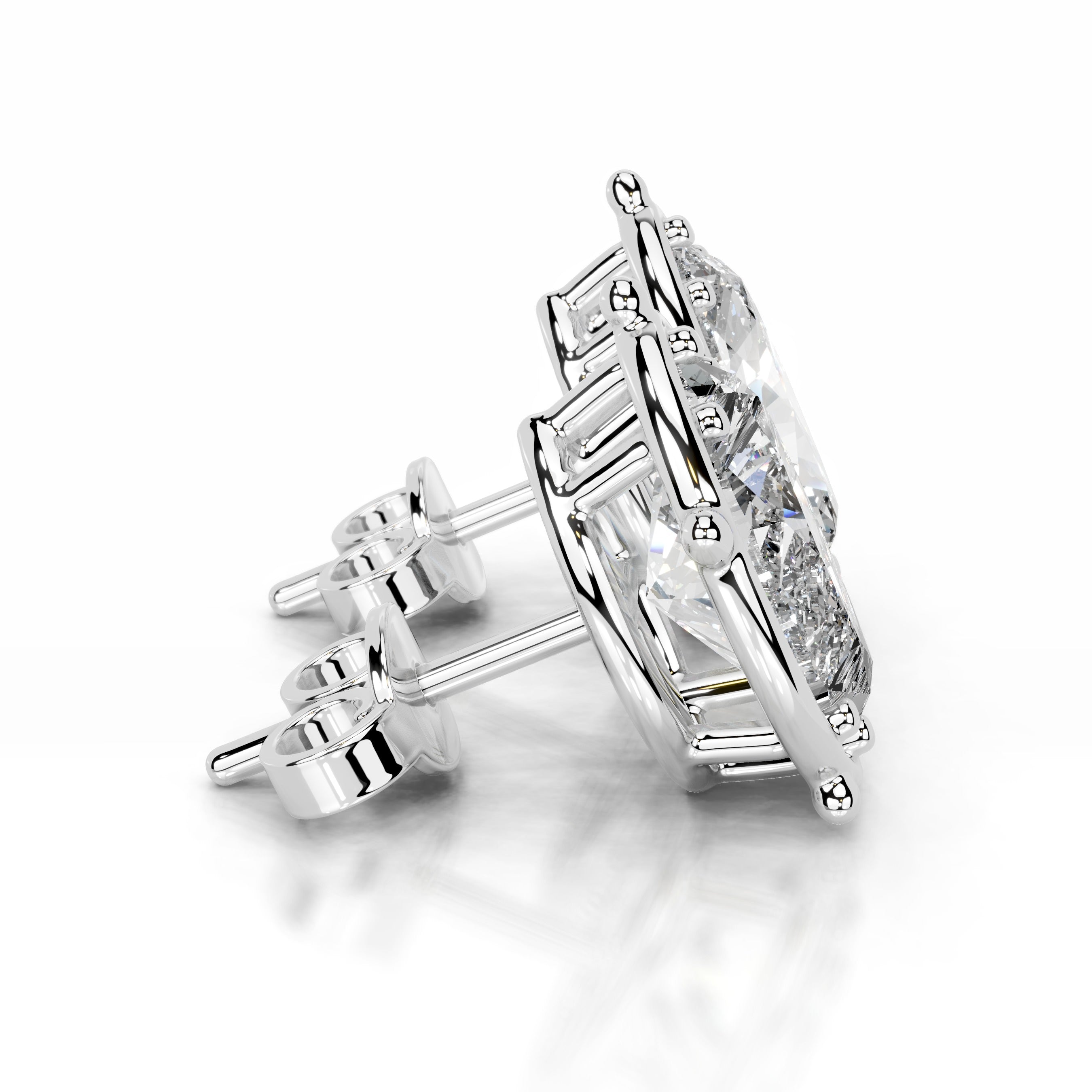 Rooted in Love Lab Grown Diamond Earrings - 14K White Gold