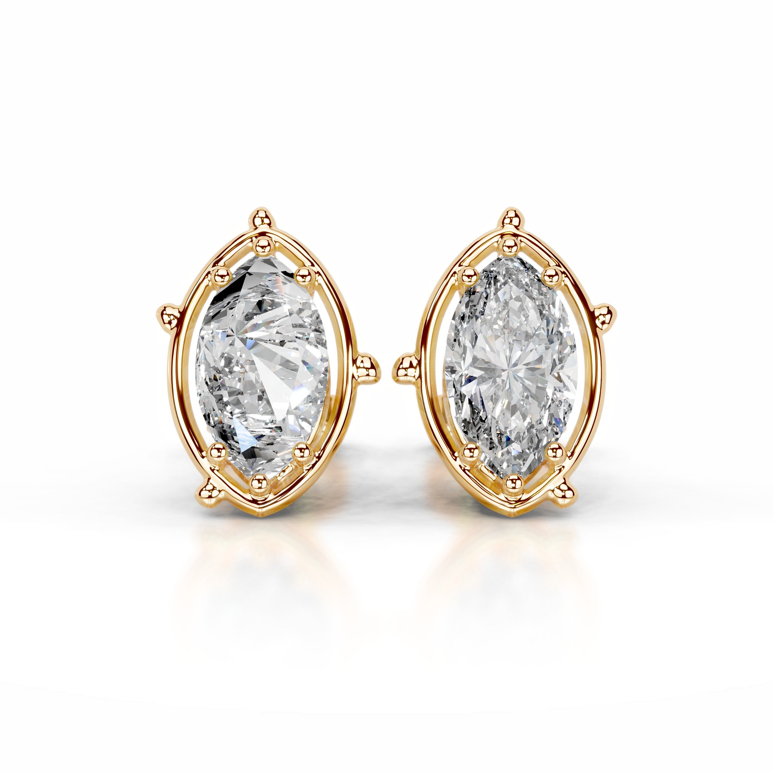 Rooted in Love Lab Grown Diamond Earrings - 18K Yellow Gold