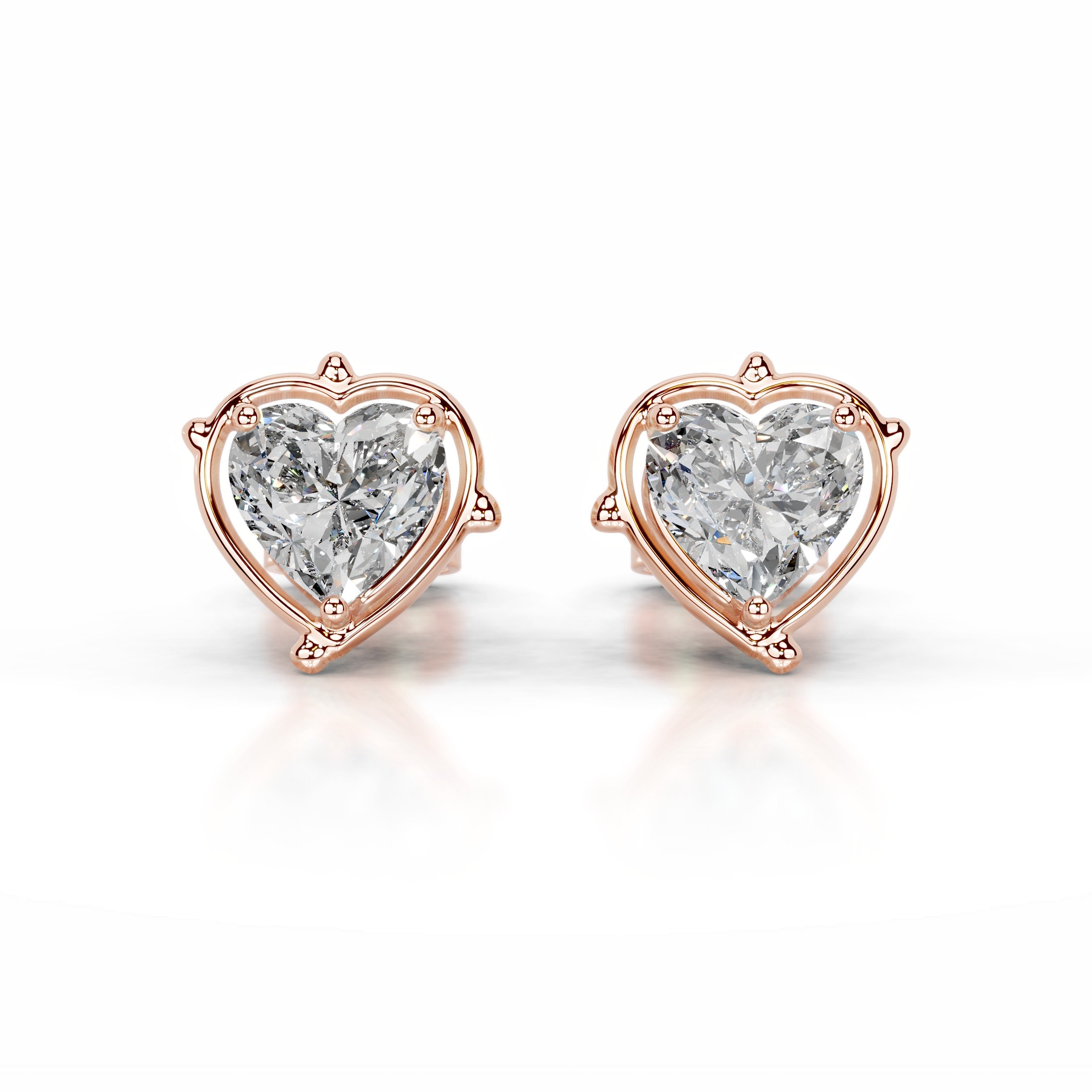 Rooted in Love Lab Grown Diamond Earrings - 14K Rose Gold