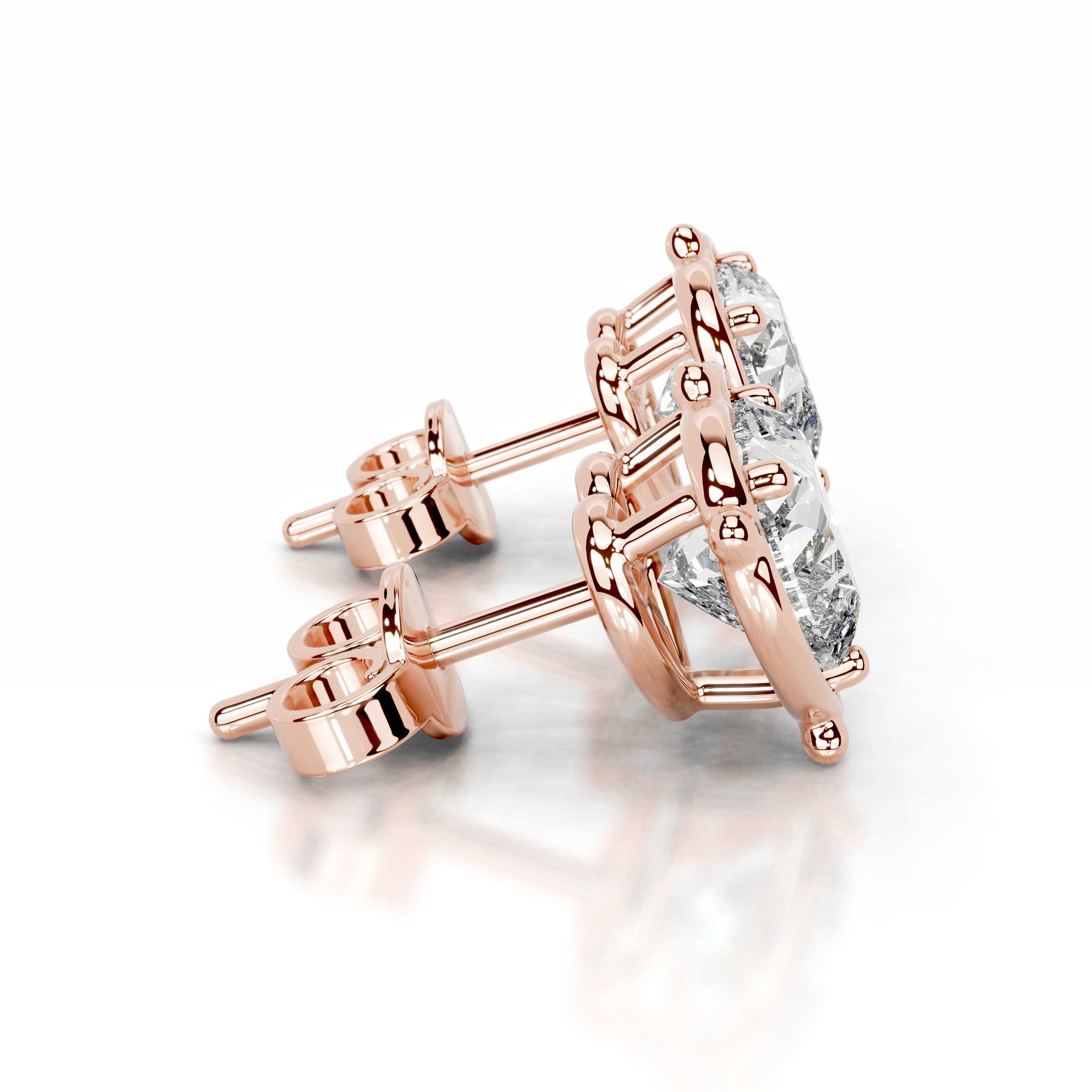 Rooted in Love Lab Grown Diamond Earrings - 14K Rose Gold