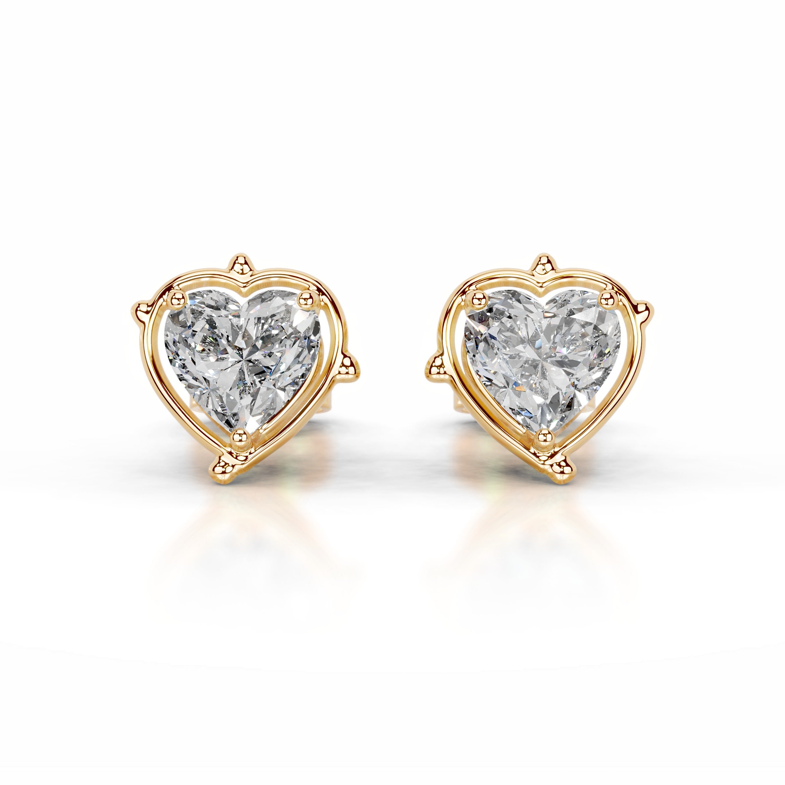 Rooted in Love Lab Grown Diamond Earrings - 18K Yellow Gold