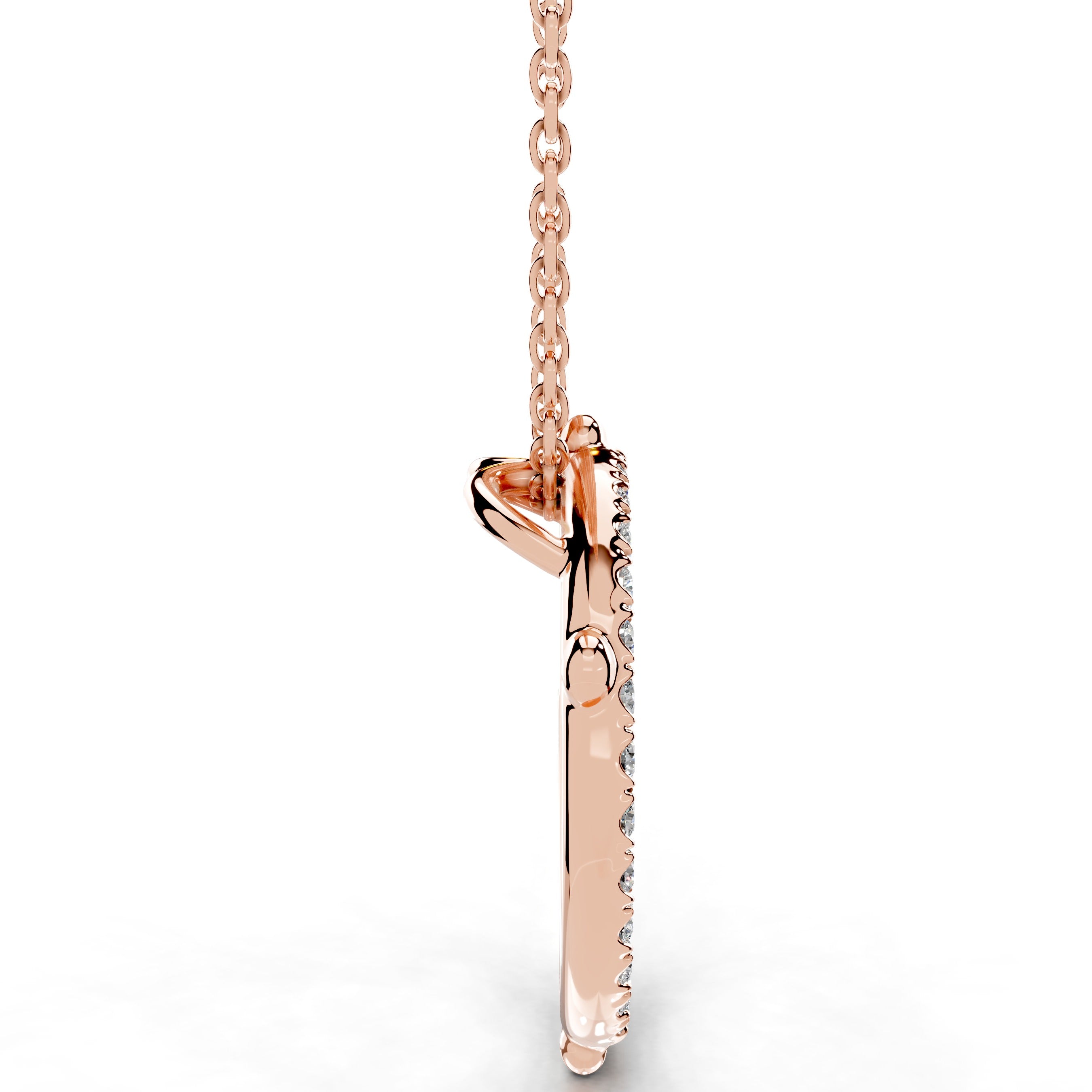 Eternal Love Lab Grown Diamond Necklace - 14K Rose Gold