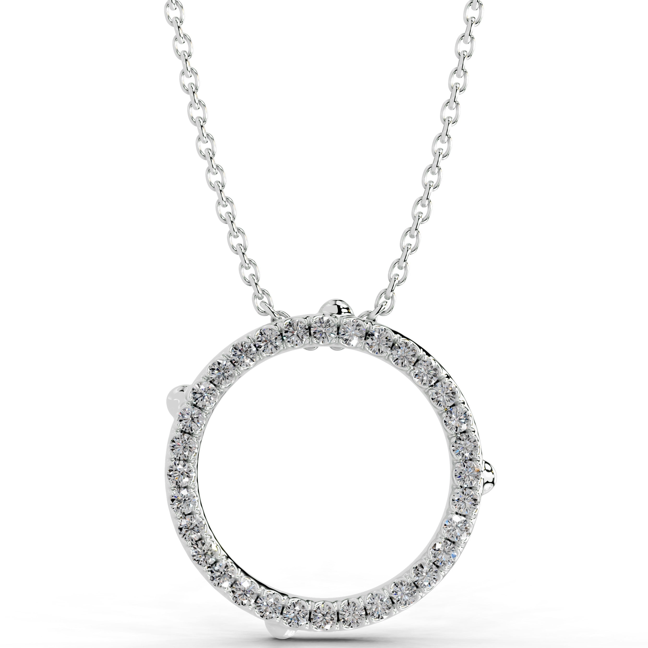 Eternal Love Lab Grown Diamond Necklace - 14K White Gold