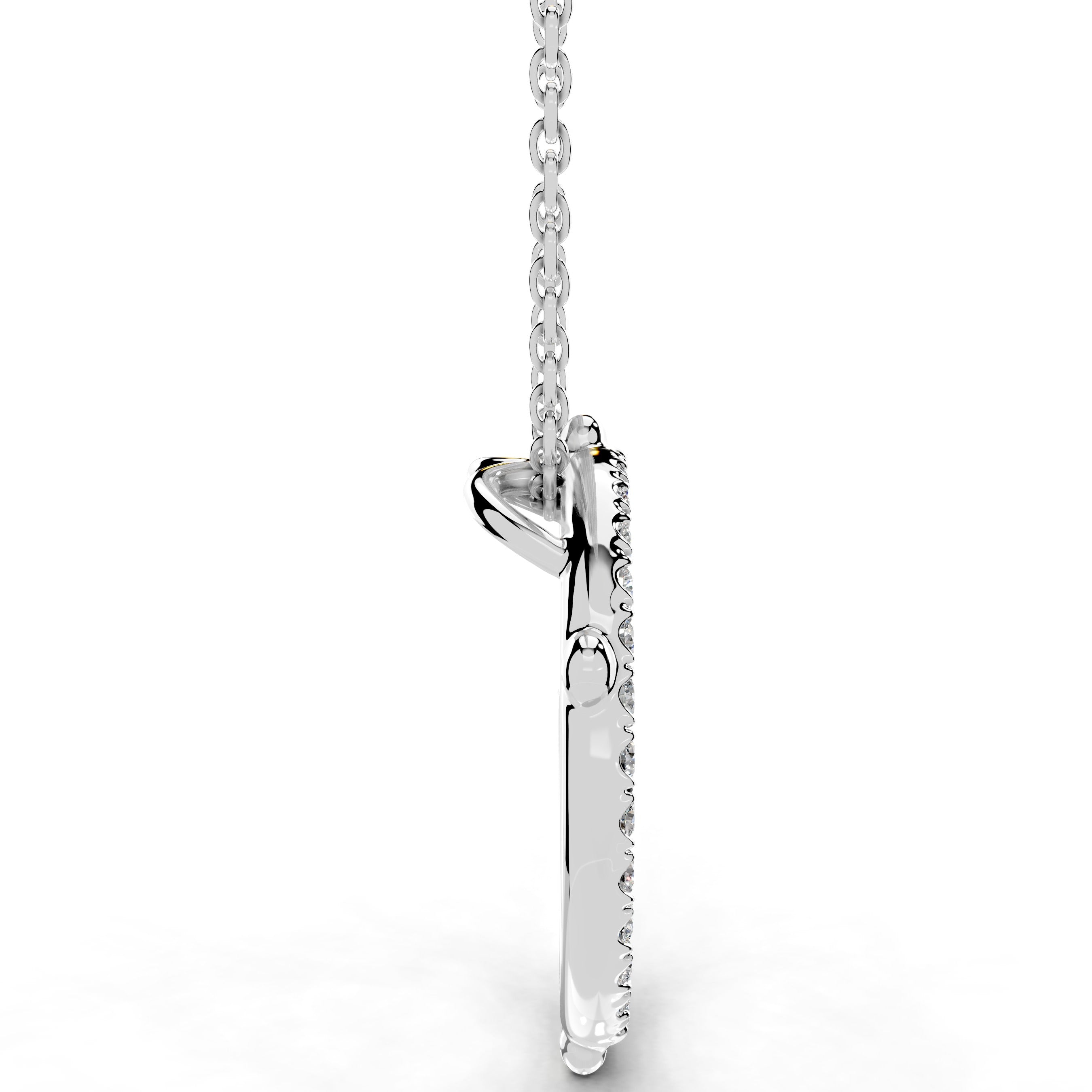 Eternal Love Lab Grown Diamond Necklace - 14K White Gold