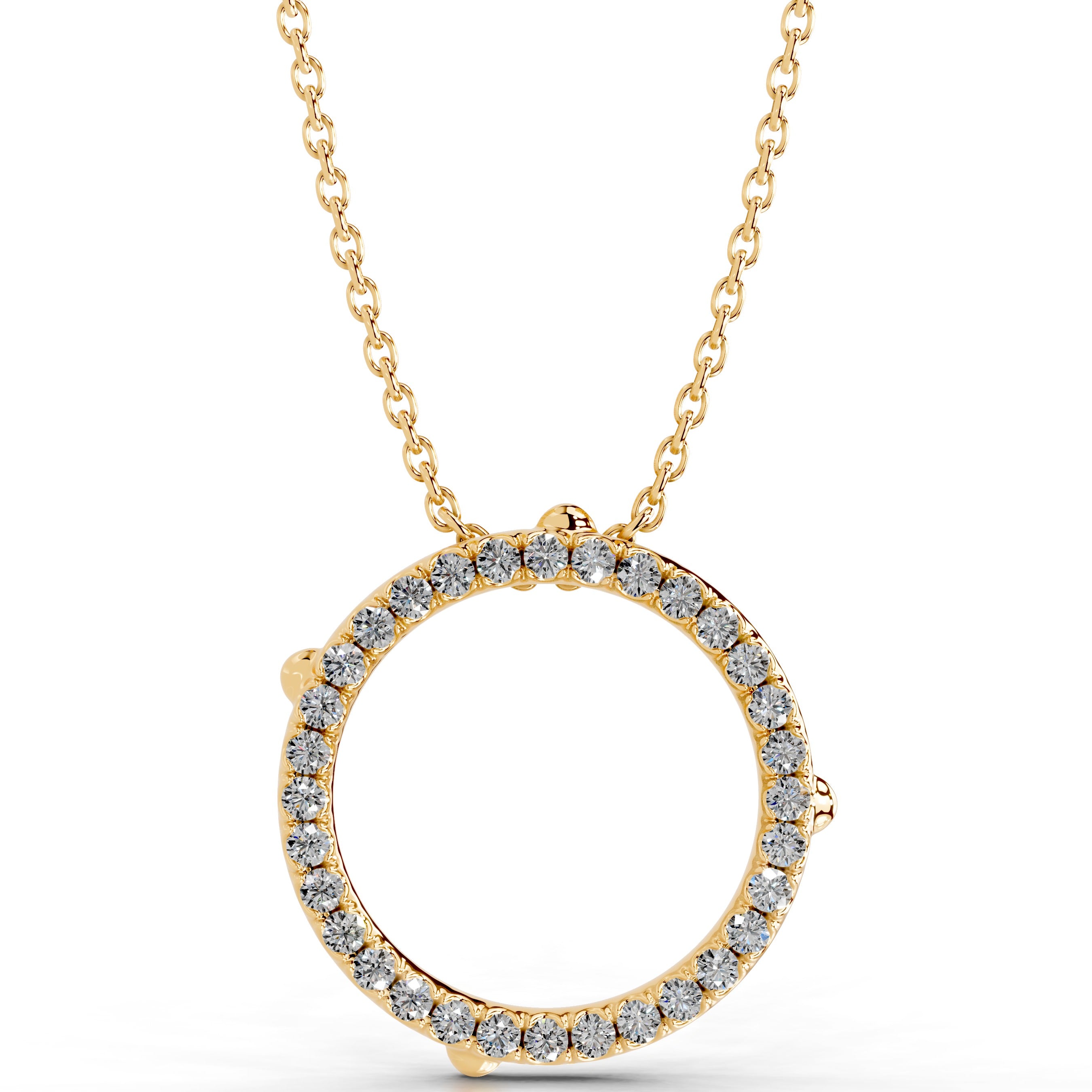 Eternal Love Lab Grown Diamond Necklace - 18K Yellow Gold