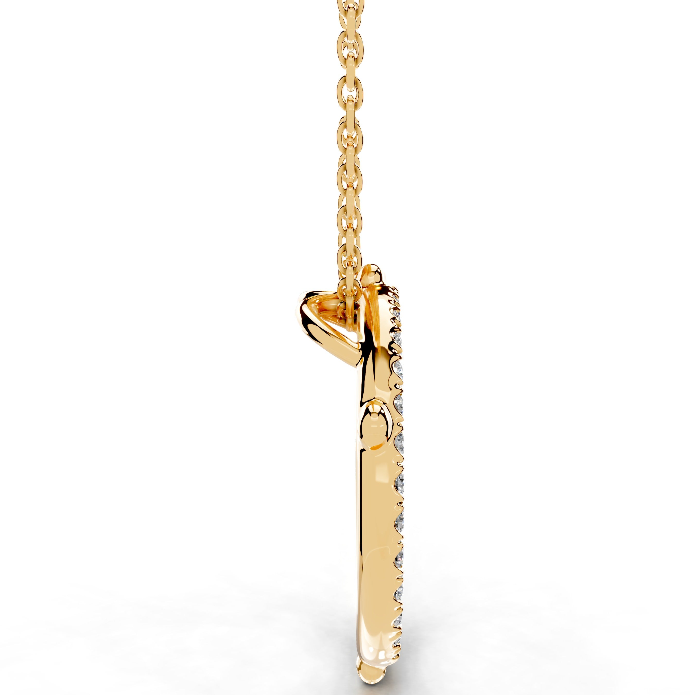 Eternal Love Lab Grown Diamond Necklace - 18K Yellow Gold