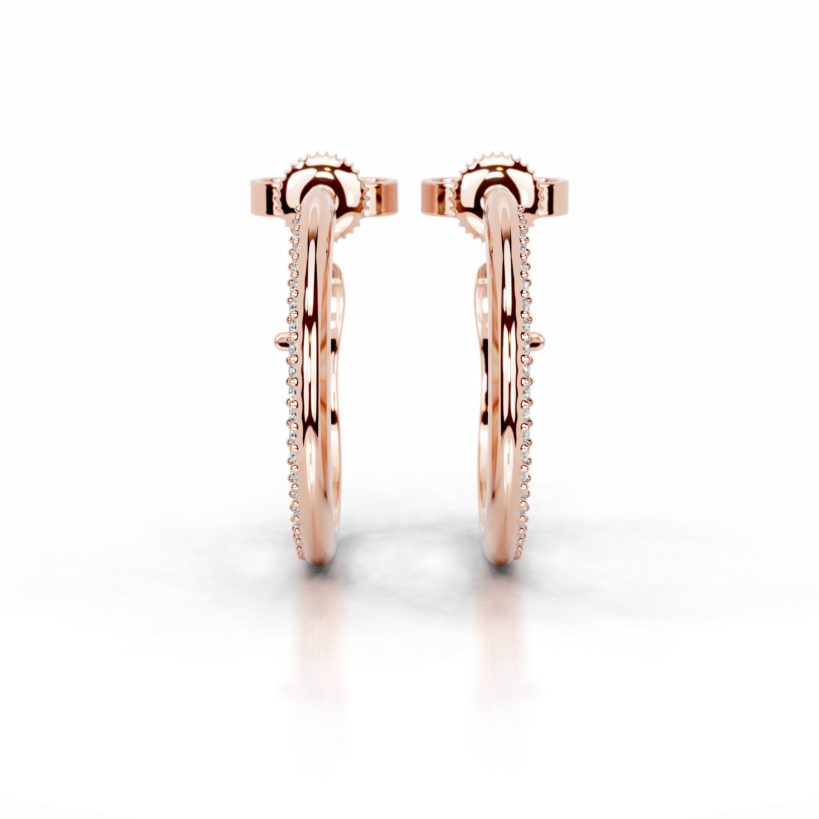 Eternal Love Lab Grown Diamond Earrings - 14K Rose Gold