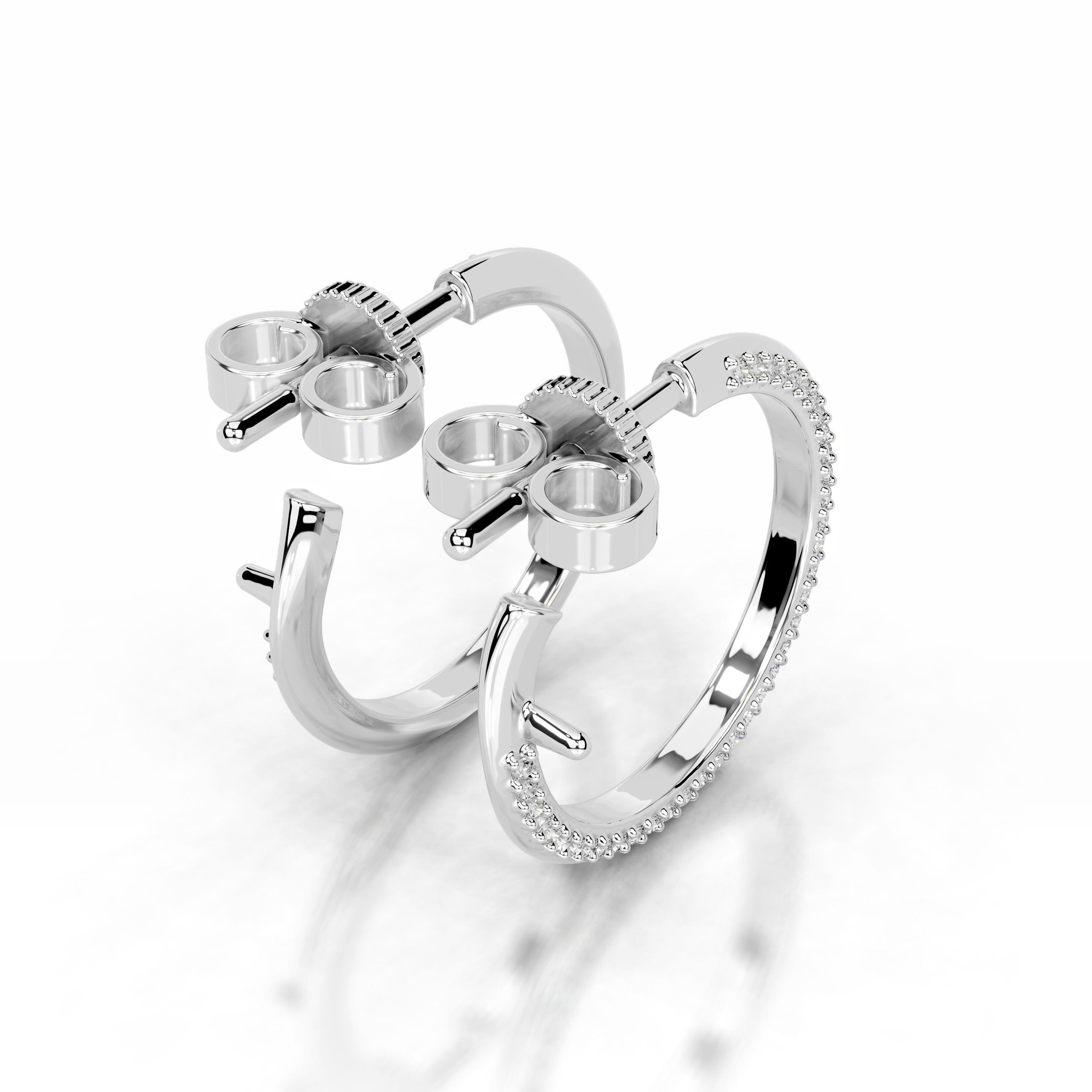 Eternal Love Lab Grown Diamond Earrings - 14K White Gold