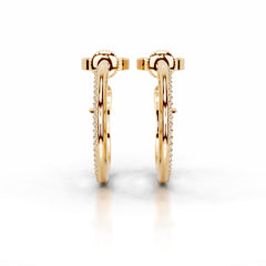 Eternal Love Lab Grown Diamond Earrings - 18K Yellow Gold