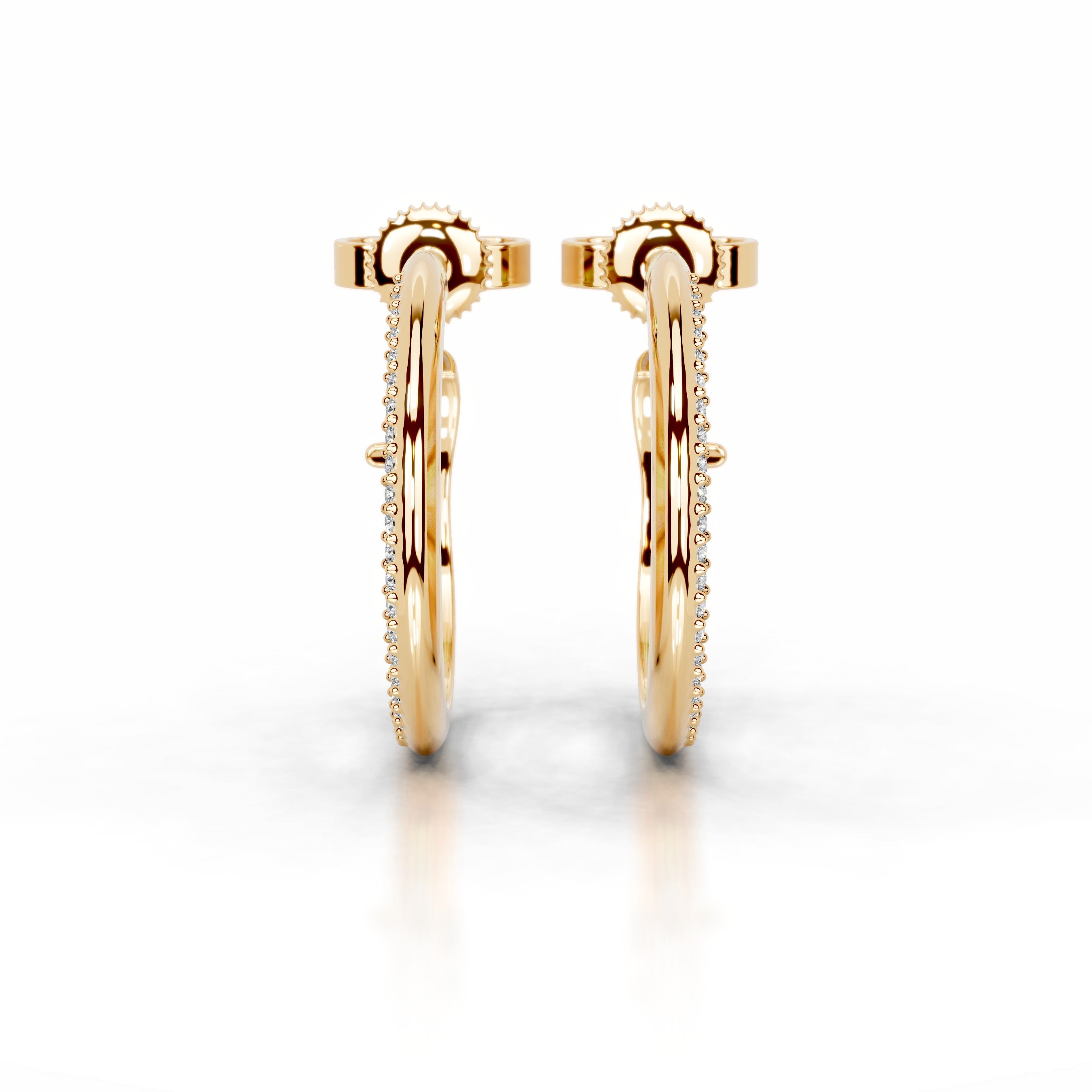 Eternal Love Lab Grown Diamond Earrings - 18K Yellow Gold