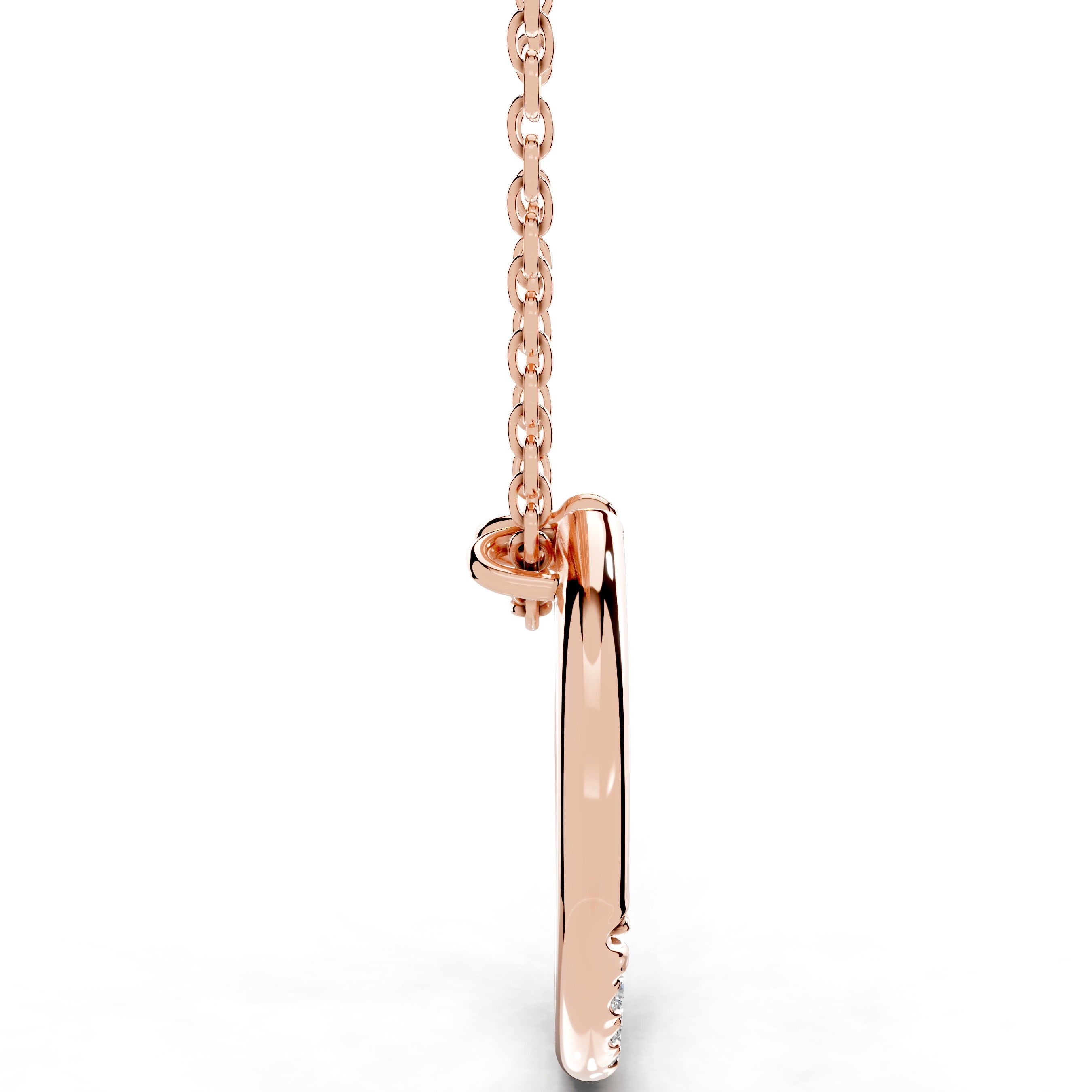 Everlasting Lab Grown Diamond Necklace - 14K Rose Gold