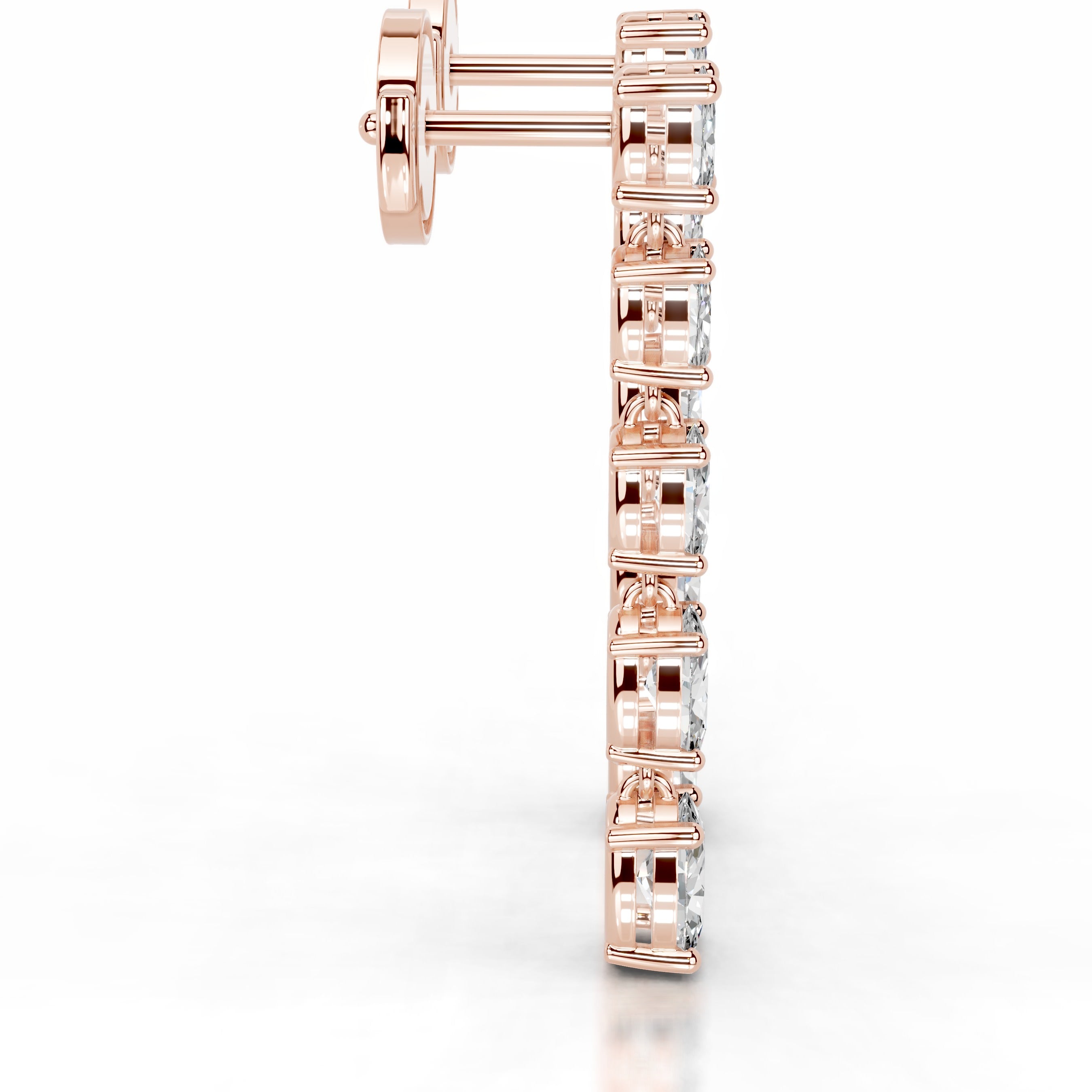 Genevieve Lab Grown Diamond Earrings - 14K Rose Gold