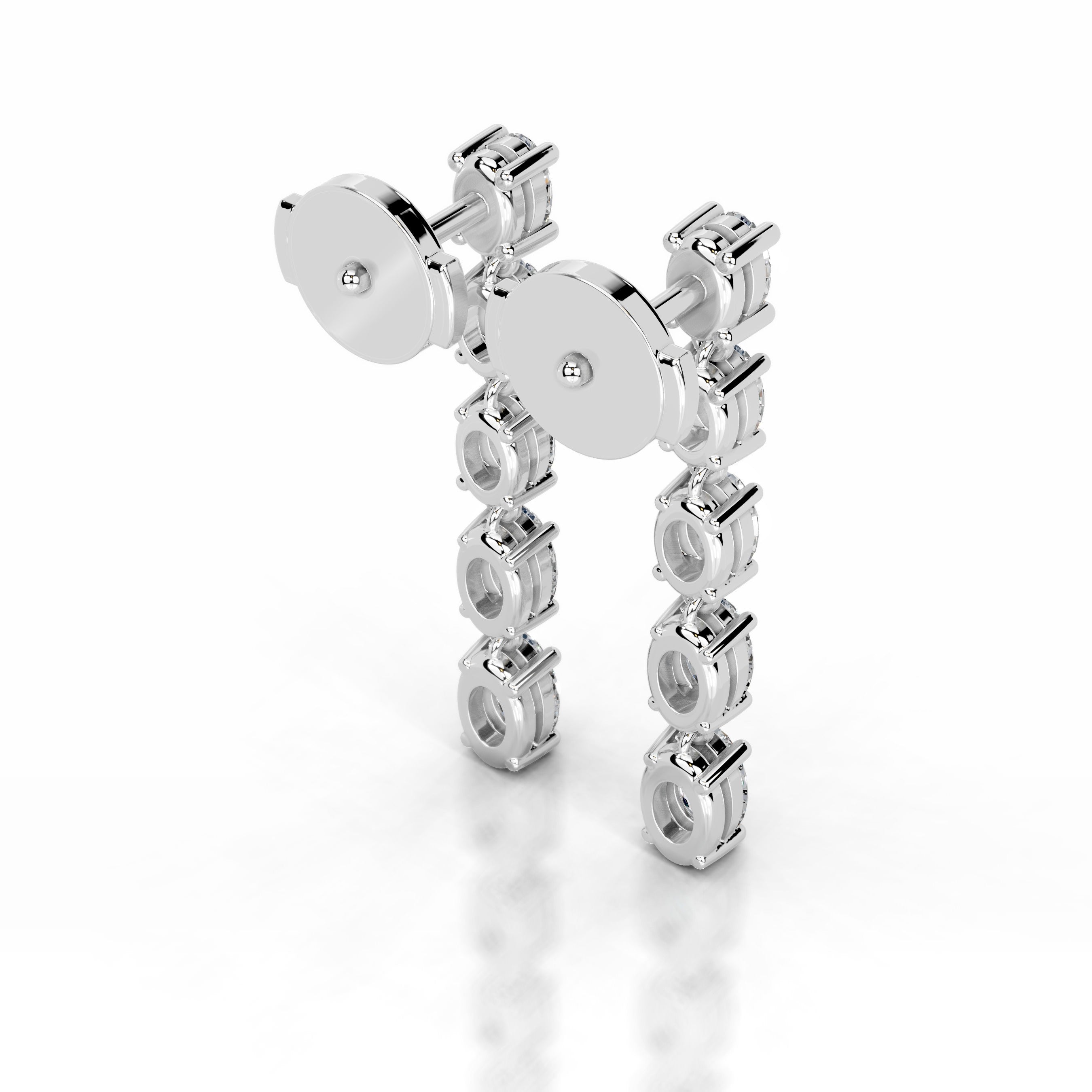 Genevieve Lab Grown Diamond Earrings - 14K White Gold