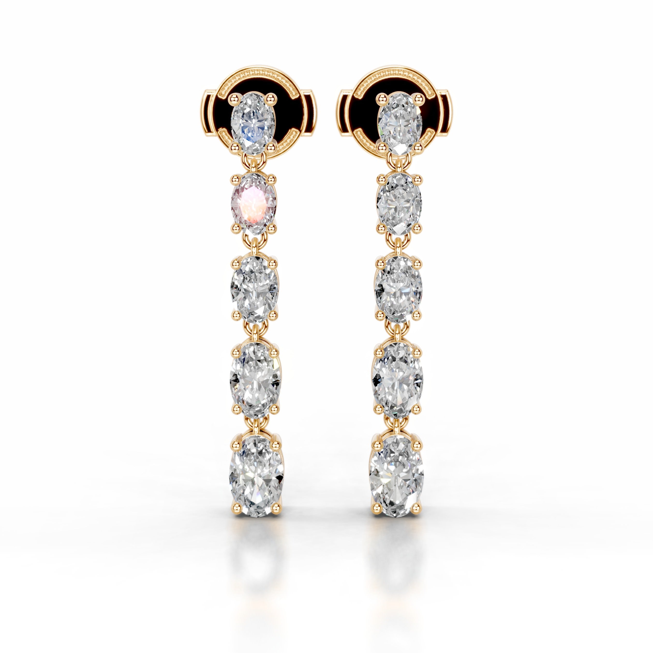 Genevieve Lab Grown Diamond Earrings - 18K Yellow Gold