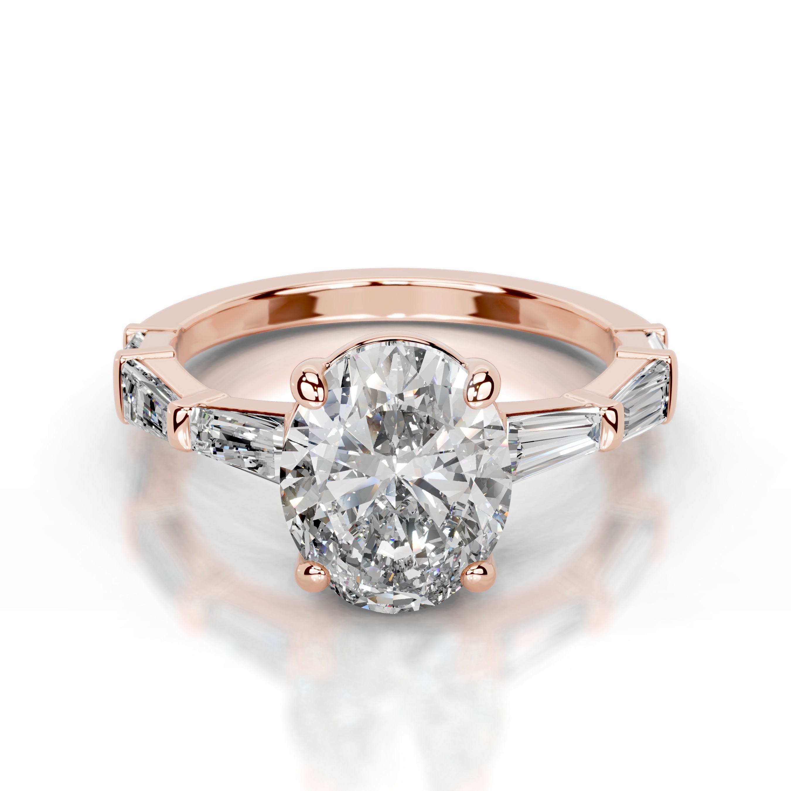 Calandra Lab Grown Diamond Ring - 14K Rose Gold