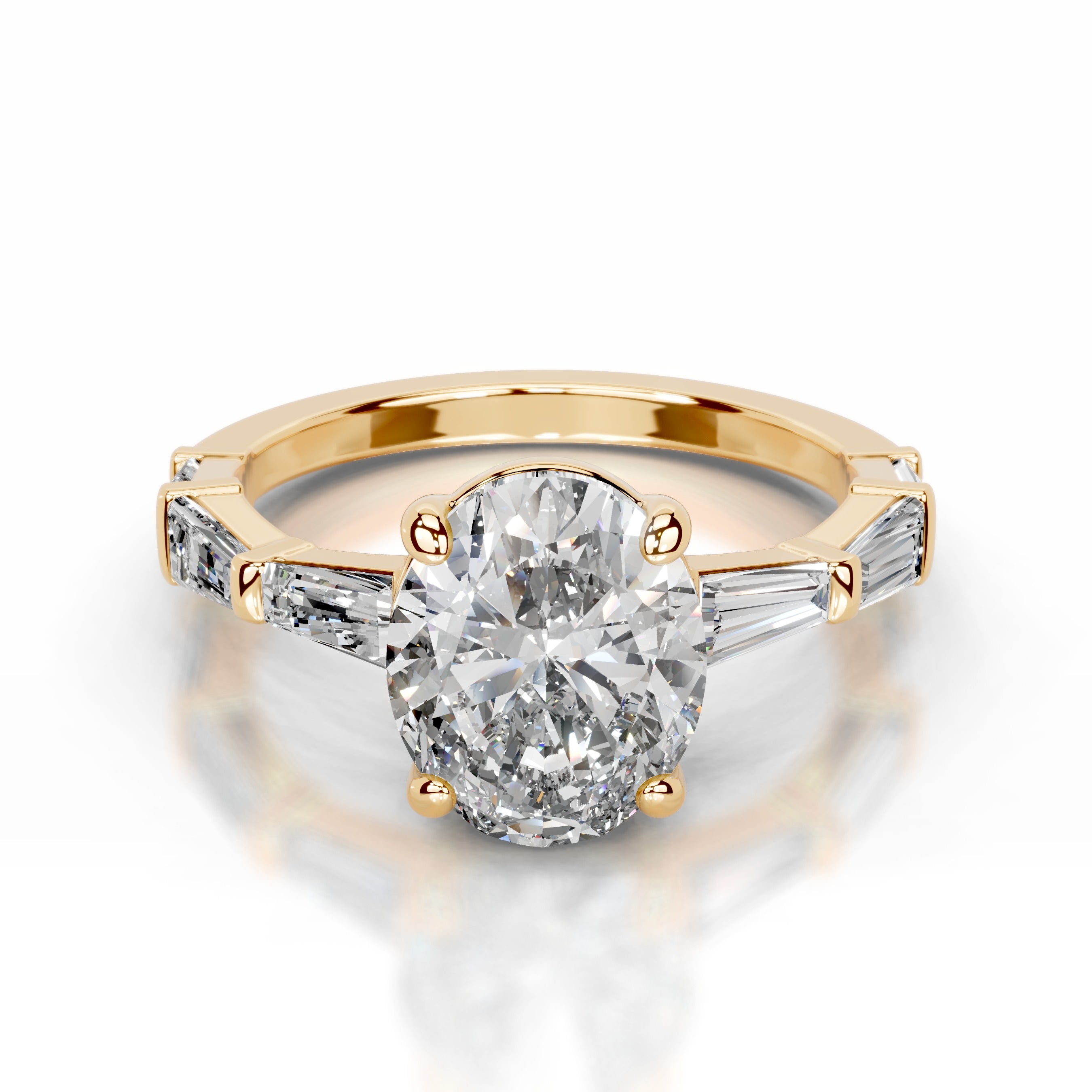 Calandra Lab Grown Diamond Ring - 18K Yellow Gold