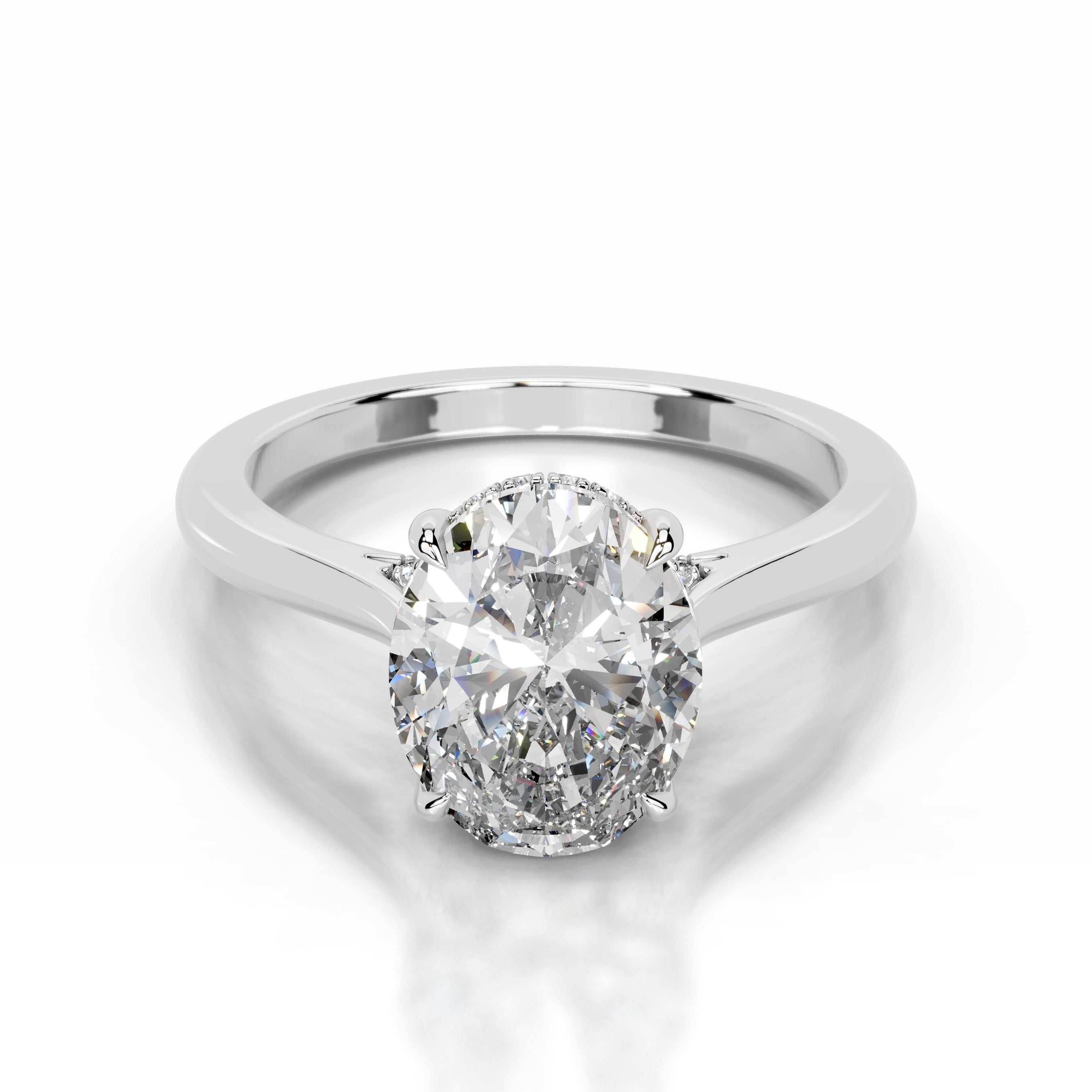 Bahia Lab Grown Diamond Ring - 18K White Gold