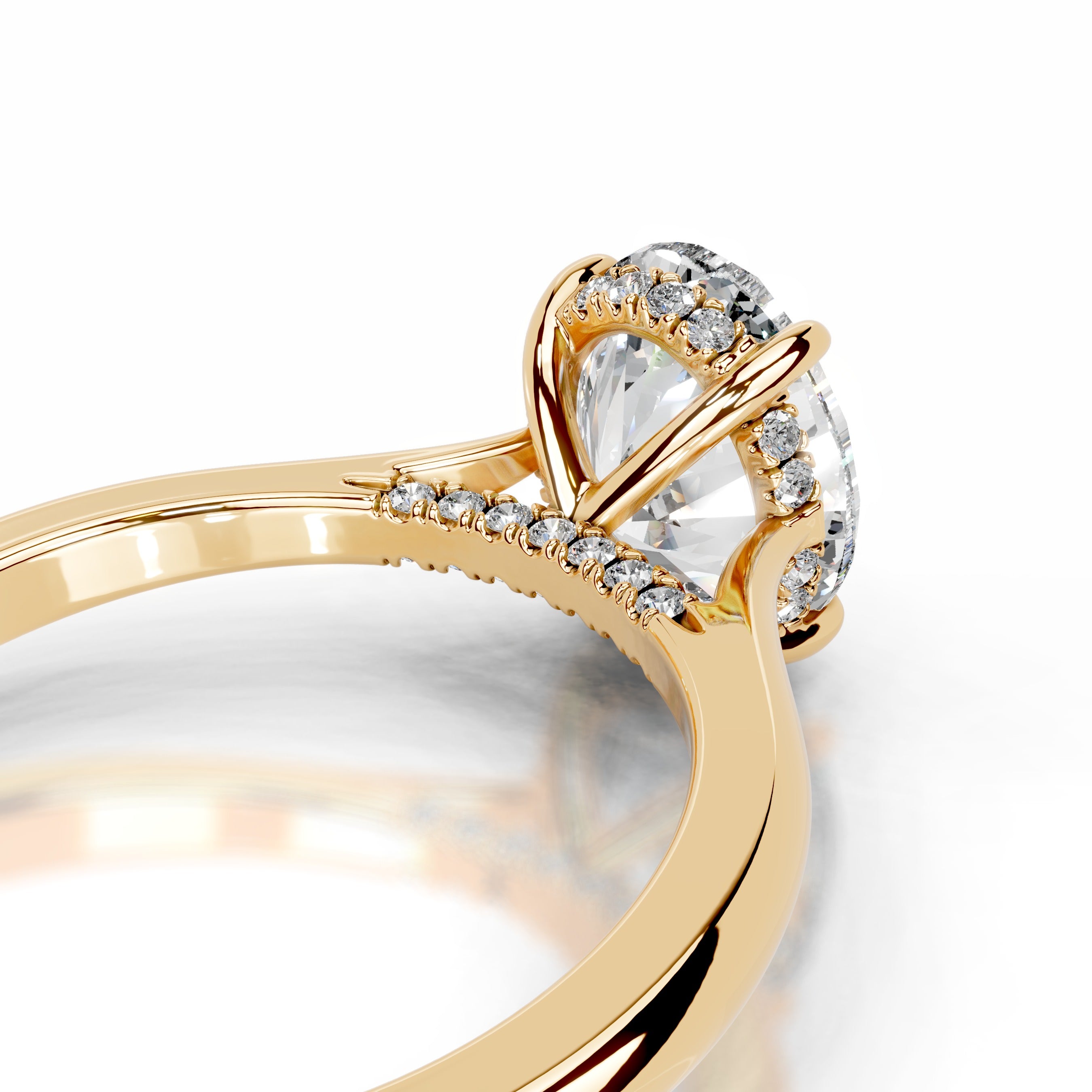 Bahia Lab Grown Diamond Ring - 18K Yellow Gold