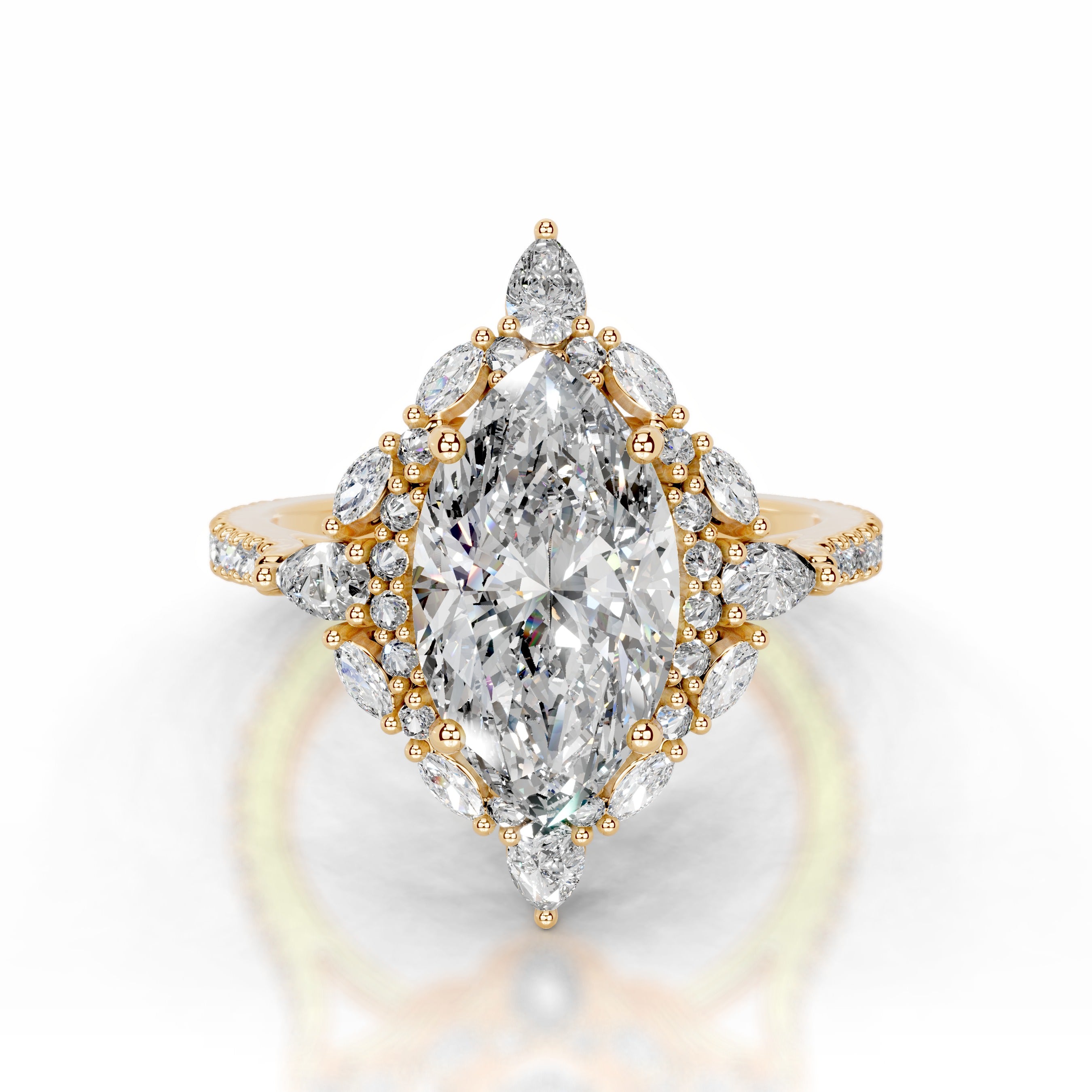 Fernanda Lab Grown Diamond Ring - 18K Yellow Gold