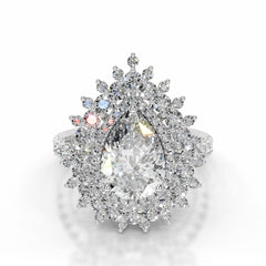 Clara Lab Grown Diamond Ring - 18K White Gold