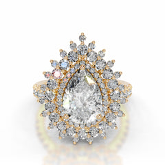 Clara Lab Grown Diamond Ring - 18K Yellow Gold