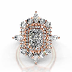 Alberta Lab Grown Diamond Ring - 14K Rose Gold